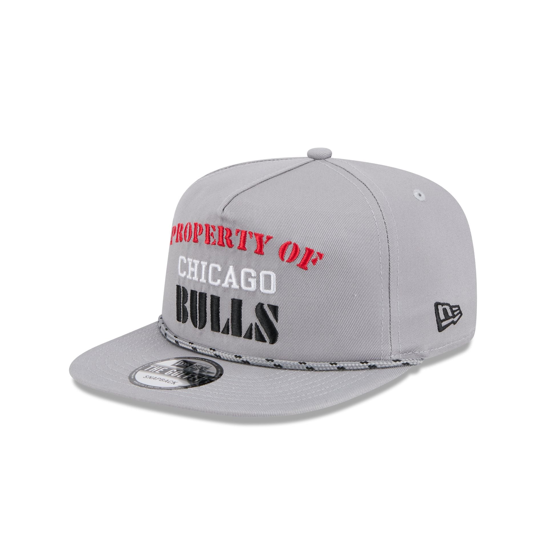Chicago Bulls Vintage Gray Rope Golfer Hat - Image 3