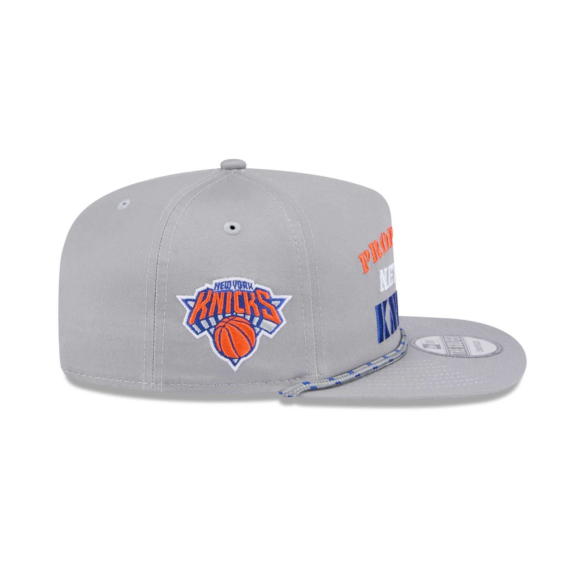 New York Knicks Vintage Gray Rope Golfer Hat - Image 4