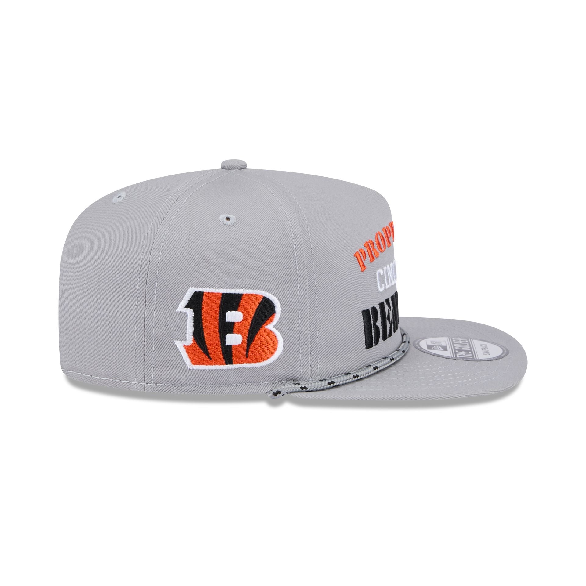 Cincinnati Bengals Vintage Gray Rope Golfer Hat - Image 4