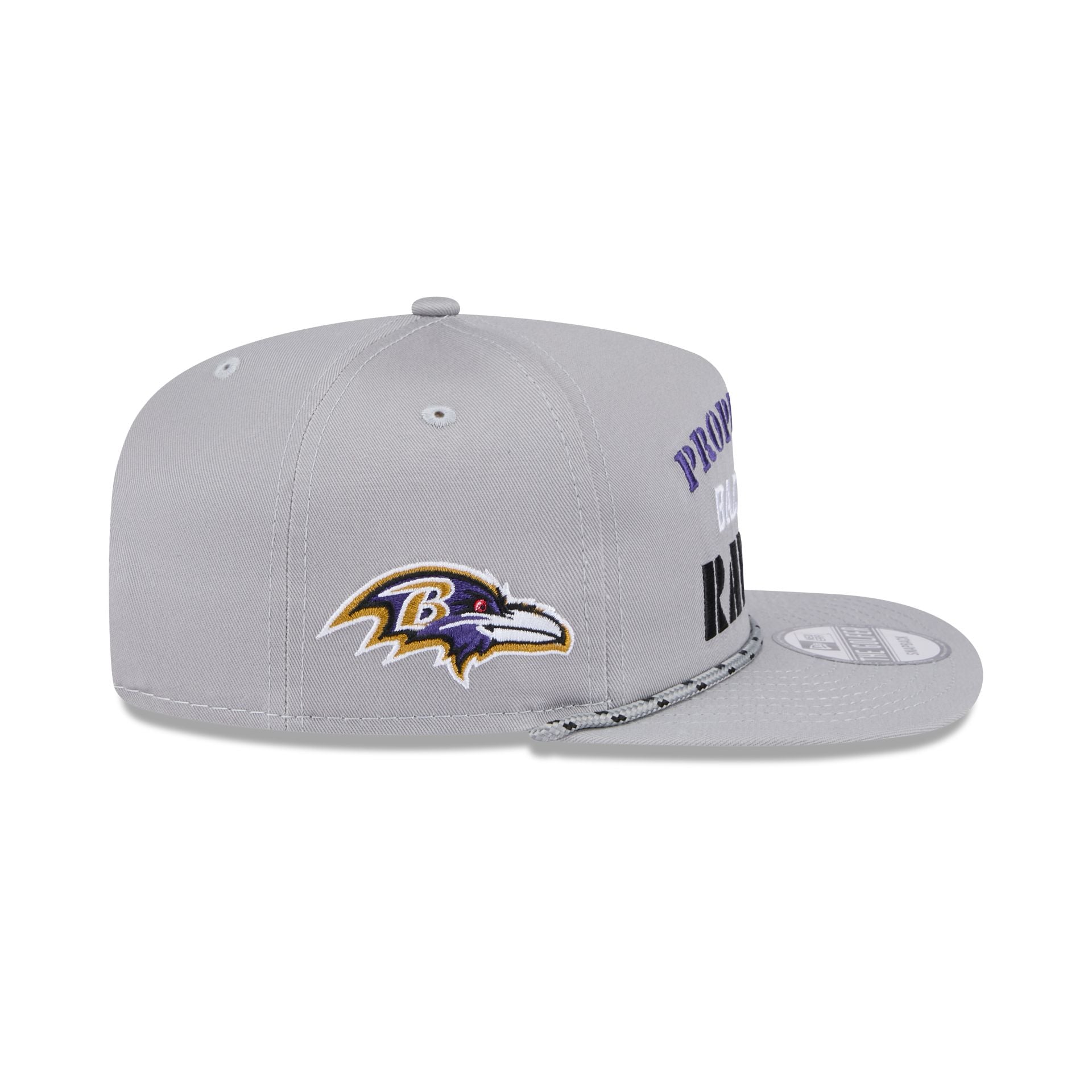 Baltimore Ravens Vintage Gray Rope Golfer Hat - Image 4