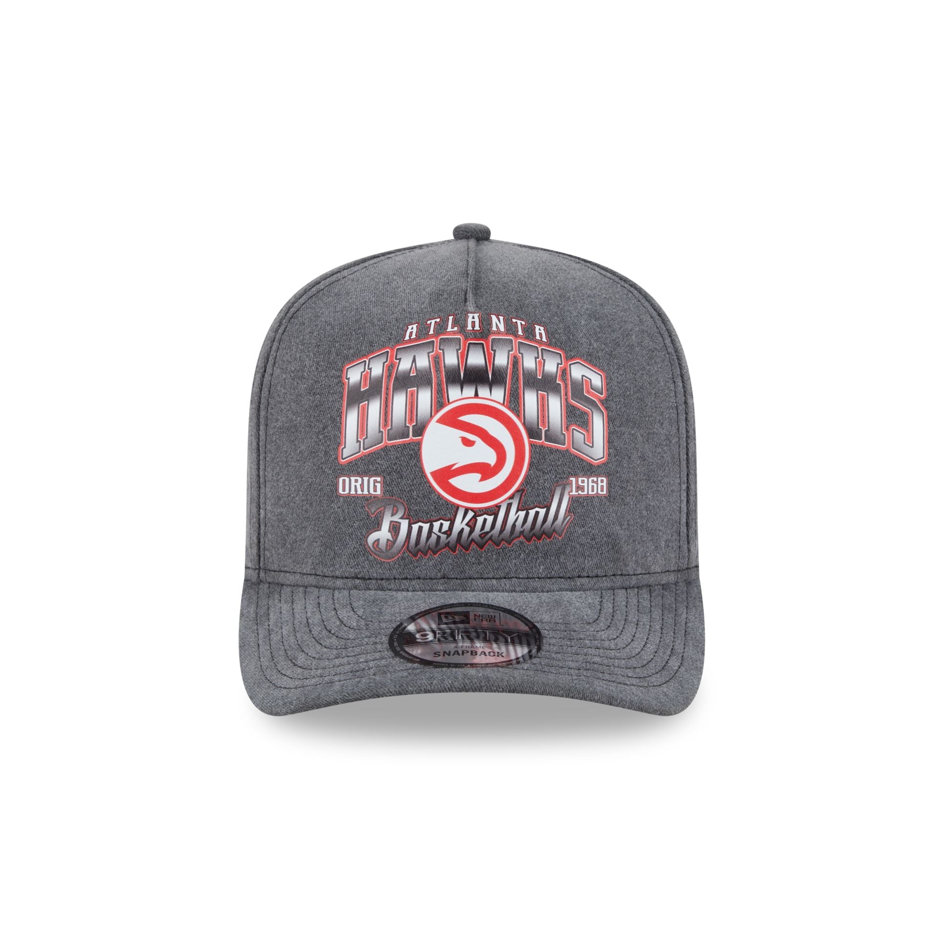 Atlanta Hawks Washed 9FIFTY A-Frame Snapback Hat - Image 2