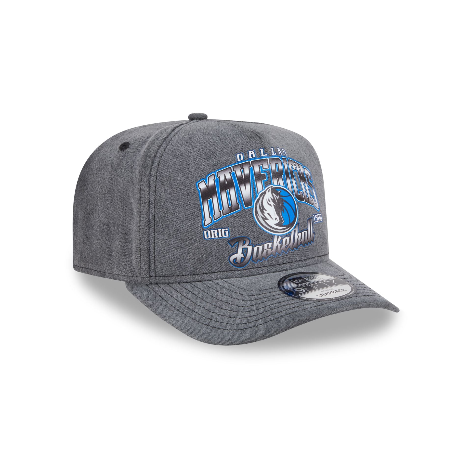 Dallas Mavericks Washed 9FIFTY A-Frame Snapback Hat - Image 3