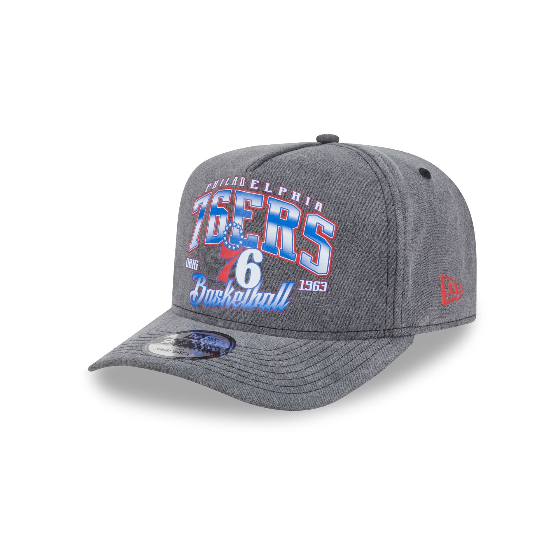 Philadelphia 76ers Washed 9FIFTY A-Frame Snapback Hat
