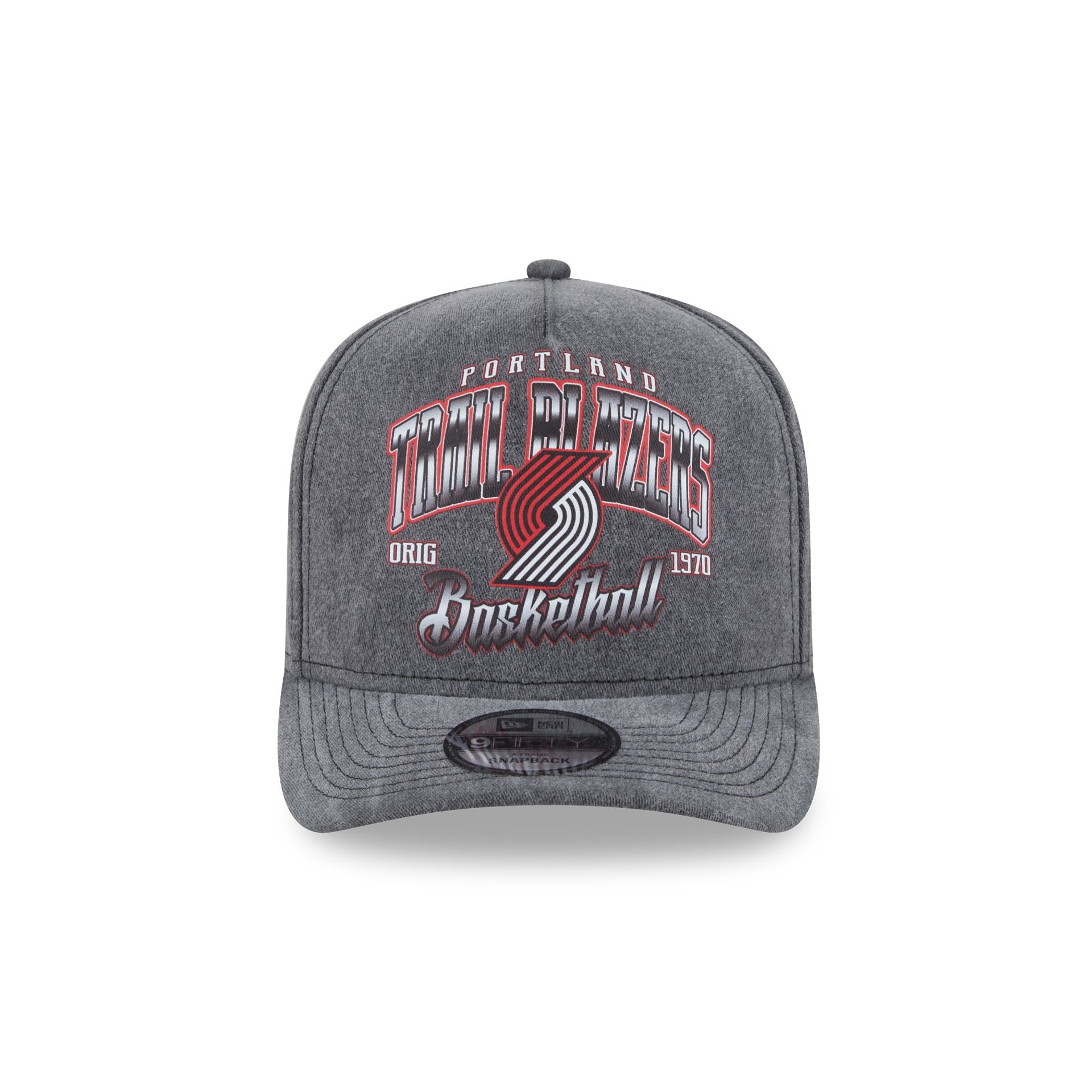 Portland Trail Blazers Washed 9FIFTY A-Frame Snapback Hat - Image 2