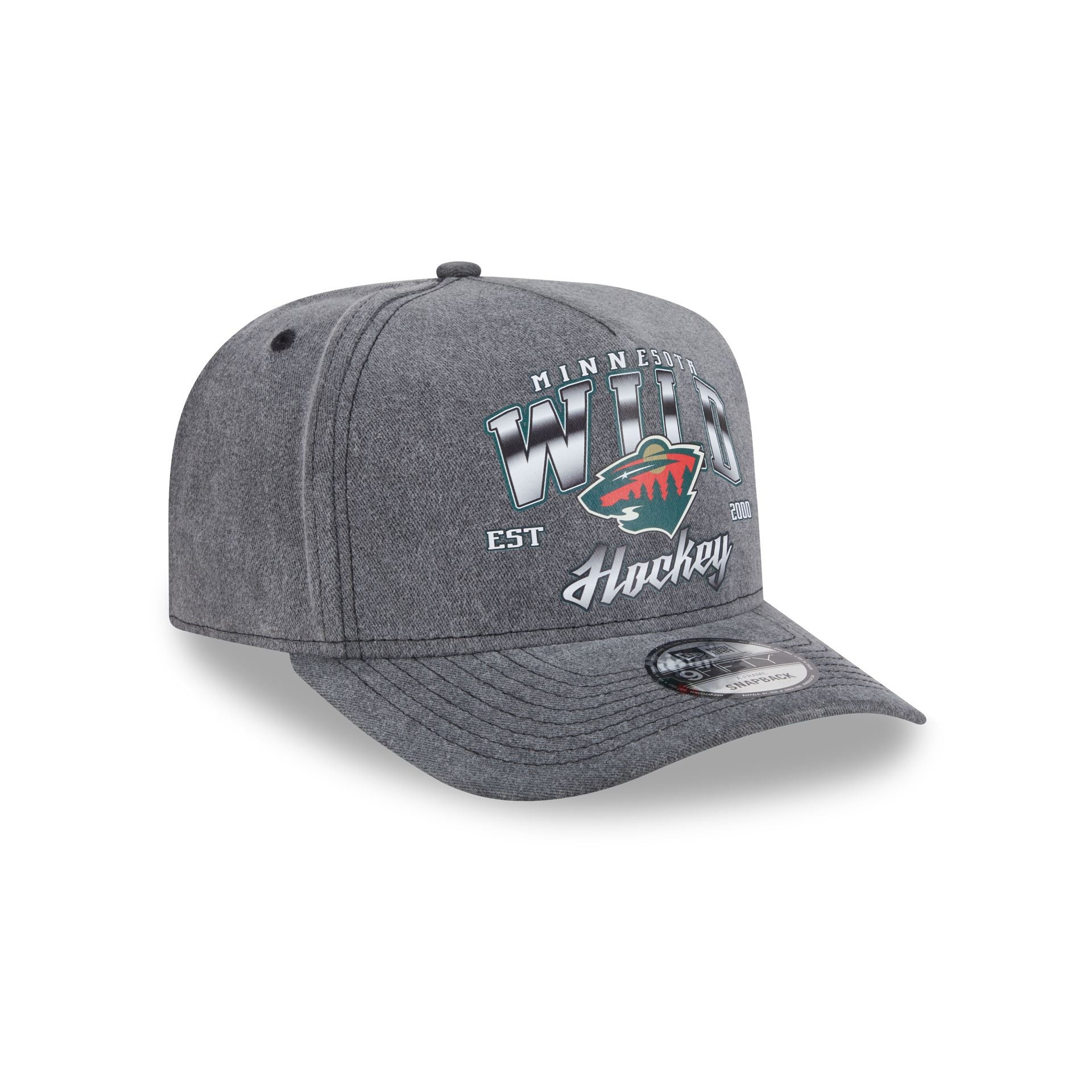Minnesota Wild Washed 9FIFTY A-Frame Snapback Hat - Image 3
