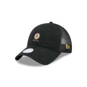 Boston Bruins Women's Square Stitch 9TWENTY Trucker Hat
