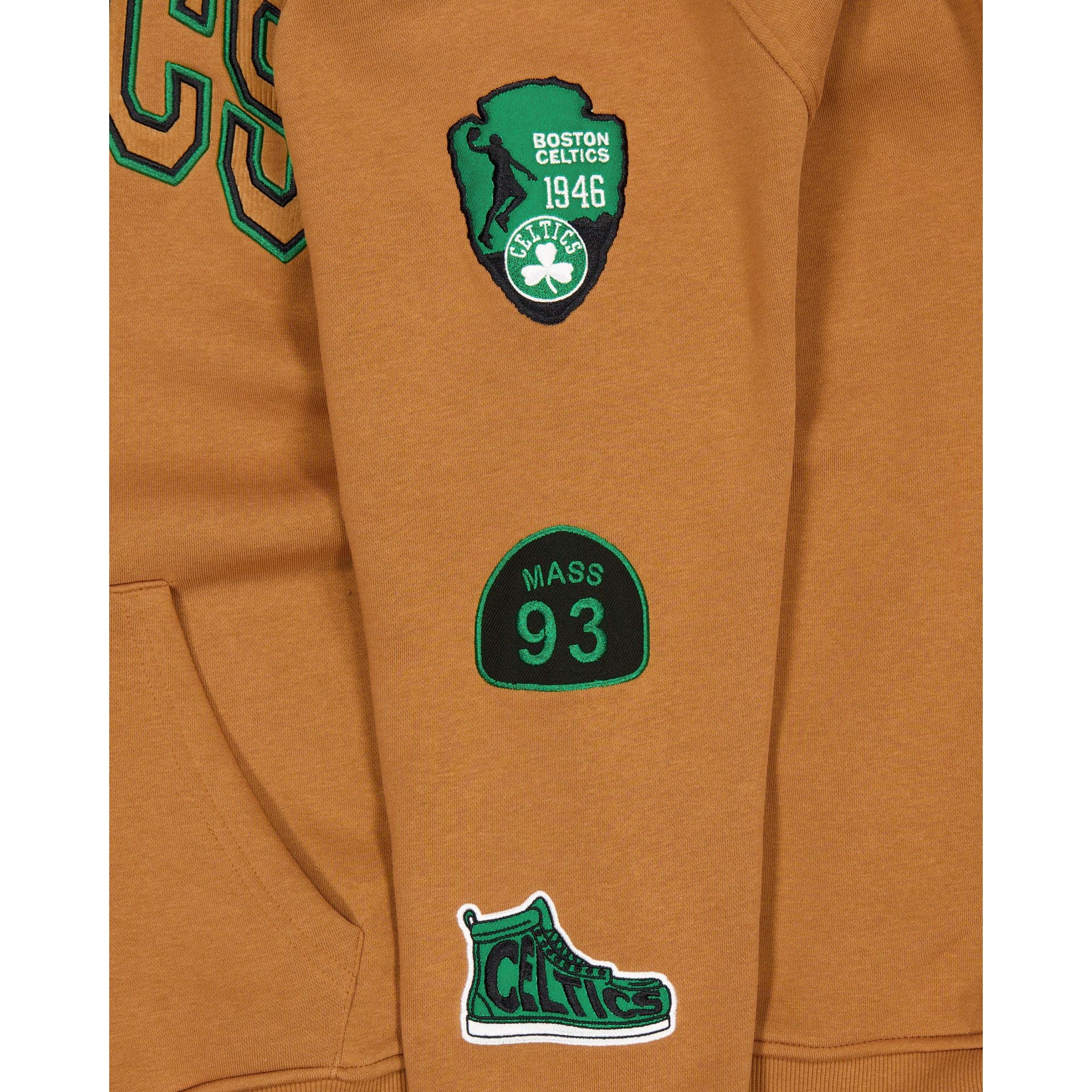 Boston Celtics 2025 All-Star Game Victory Grove Light Bronze Hoodie - Image 3
