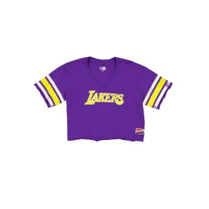 Los Angeles Lakers Throwback Cropped Women's T-Shirt
