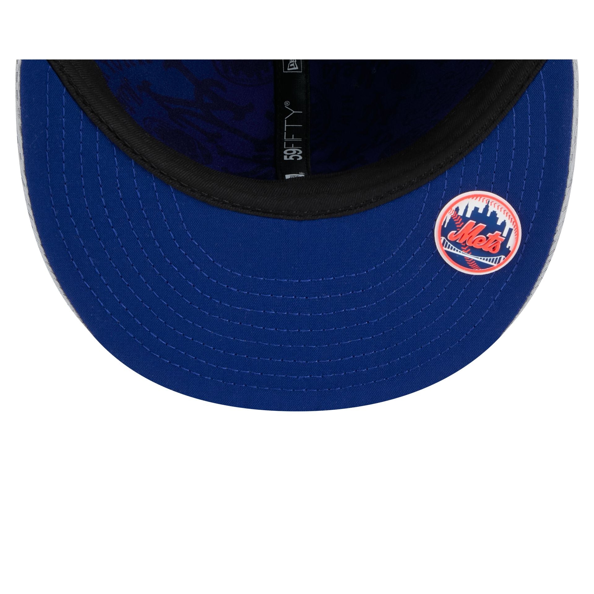 New York Mets 2025 Clubhouse Gray 59FIFTY Fitted Hat - Image 7