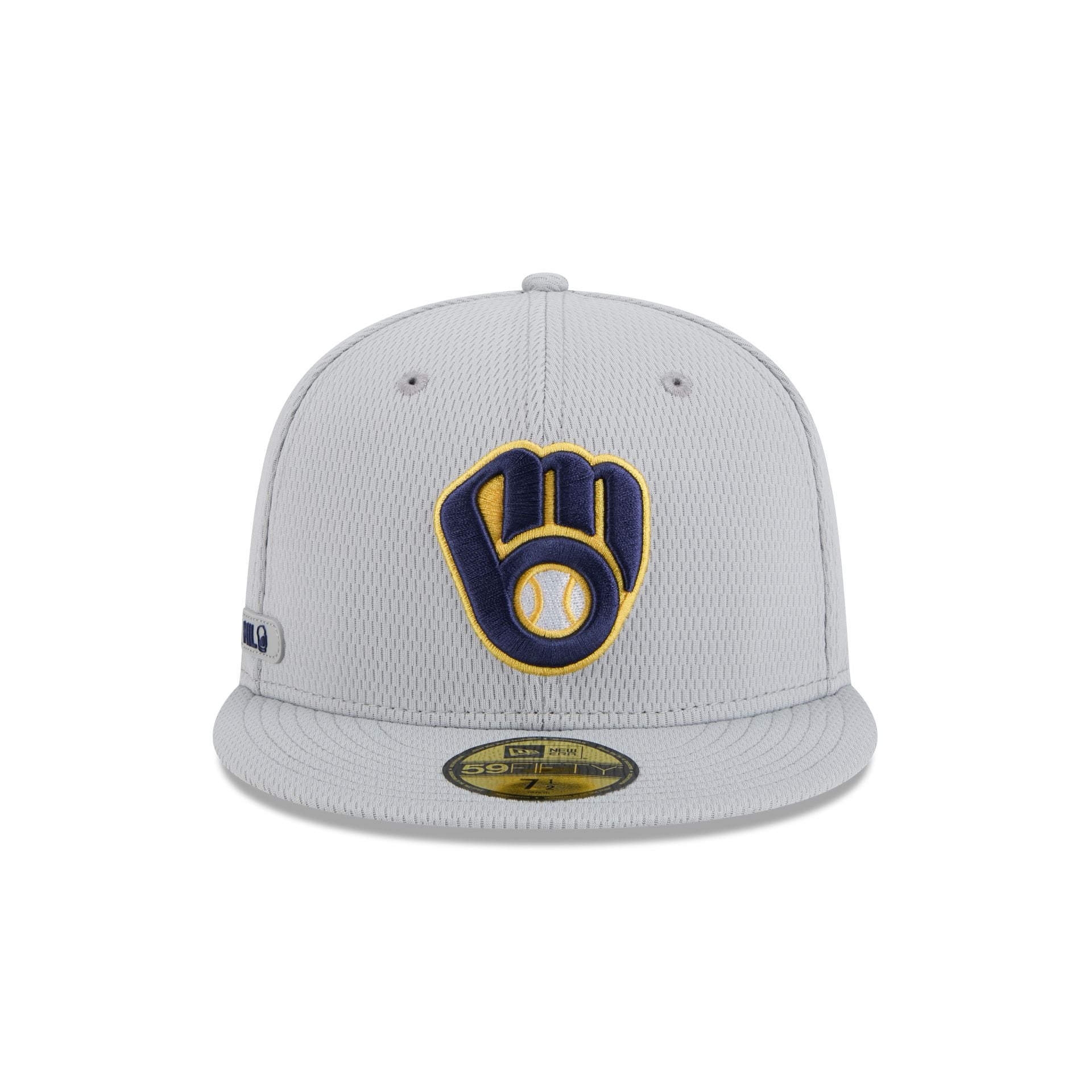 Milwaukee Brewers 2025 Clubhouse Gray 59FIFTY Fitted Hat - Image 2