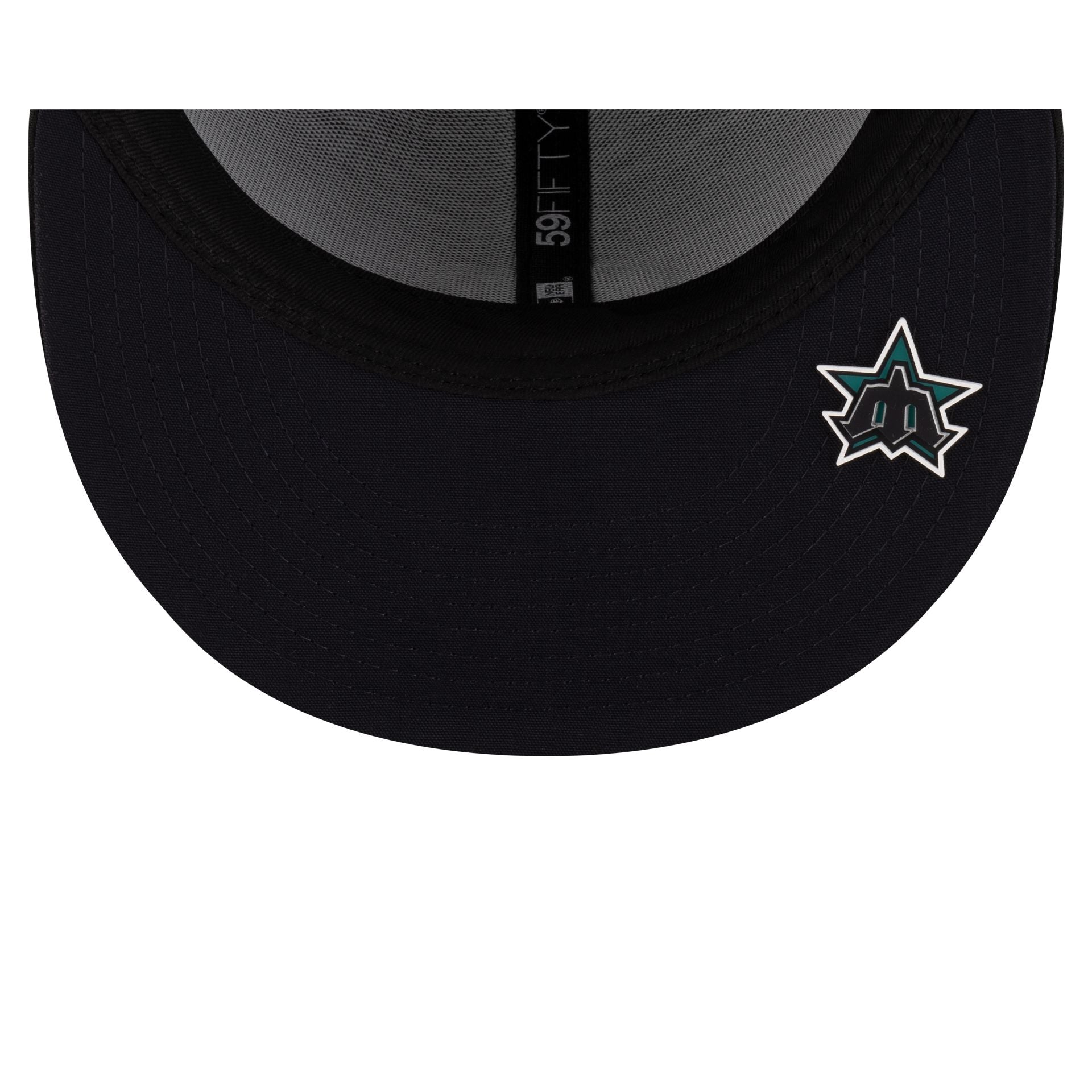 Seattle Mariners 2025 Clubhouse Alt Black 59FIFTY Fitted Hat - Image 7
