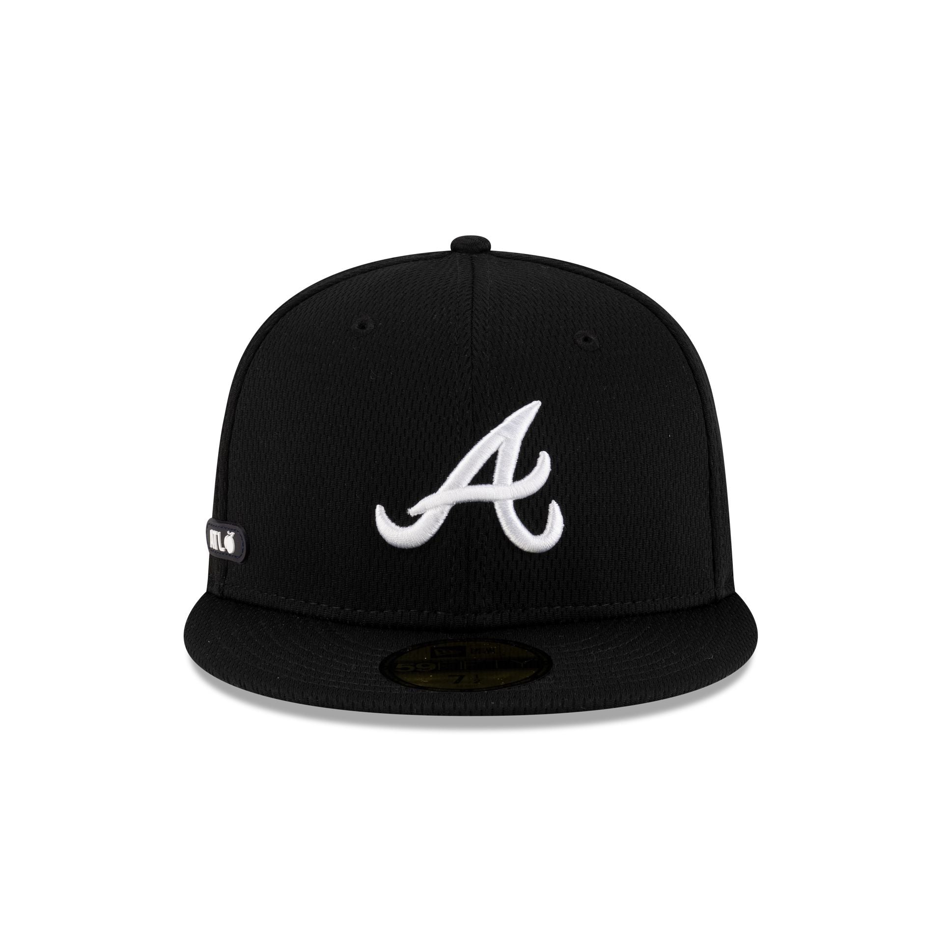 Atlanta Braves 2025 Clubhouse Black 59FIFTY Fitted Hat - Image 2