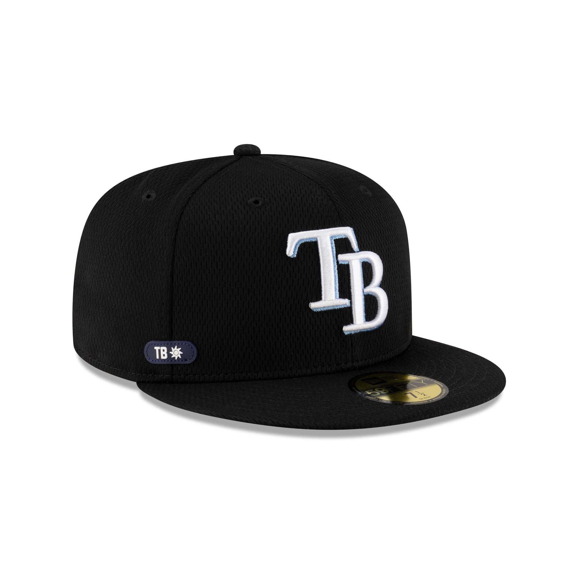 Tampa Bay Rays 2025 Clubhouse Black 59FIFTY Fitted Hat - Image 3