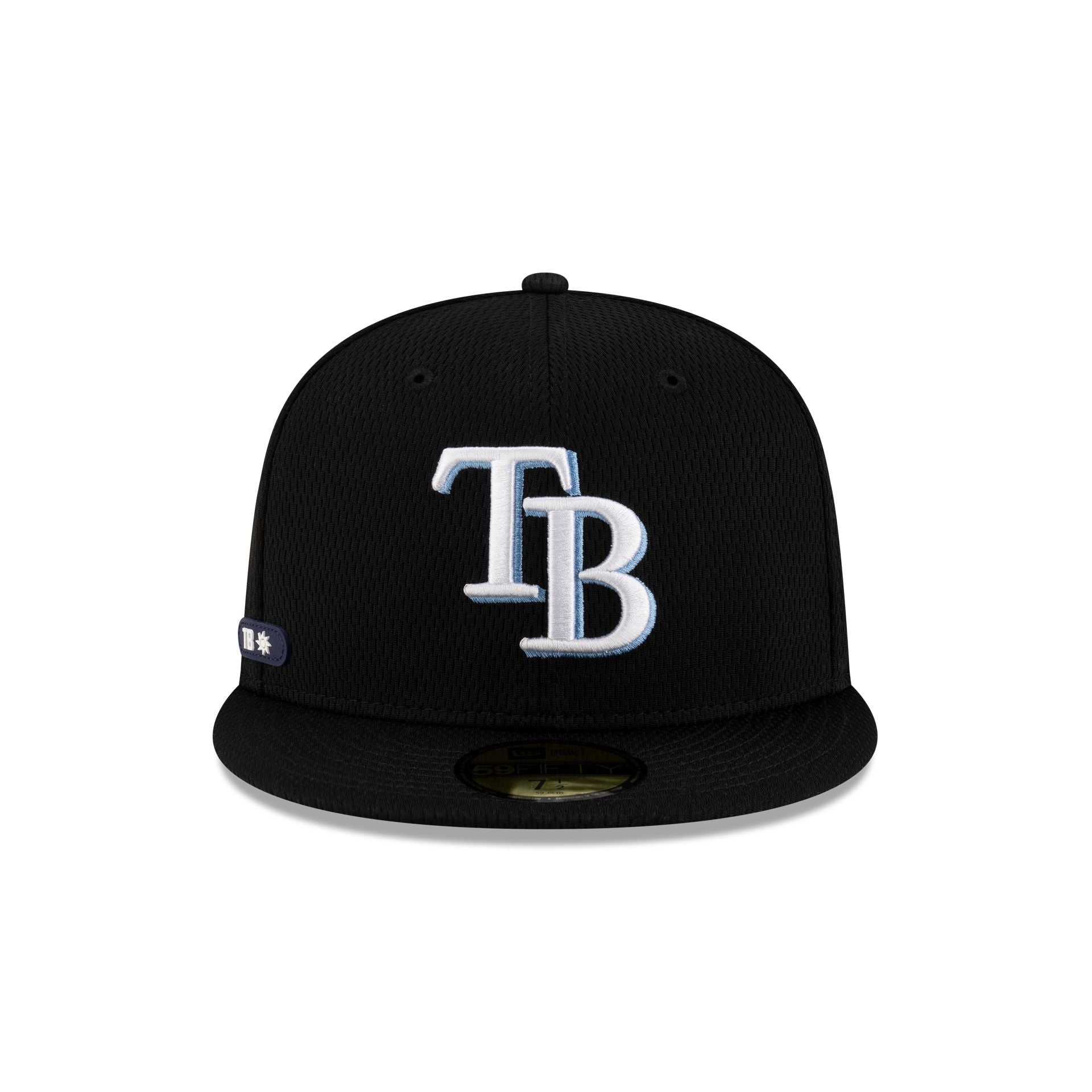 Tampa Bay Rays 2025 Clubhouse Black 59FIFTY Fitted Hat - Image 2