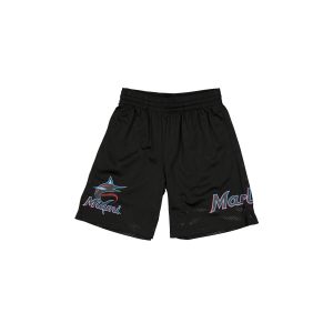 Miami Marlins Mesh Black Shorts