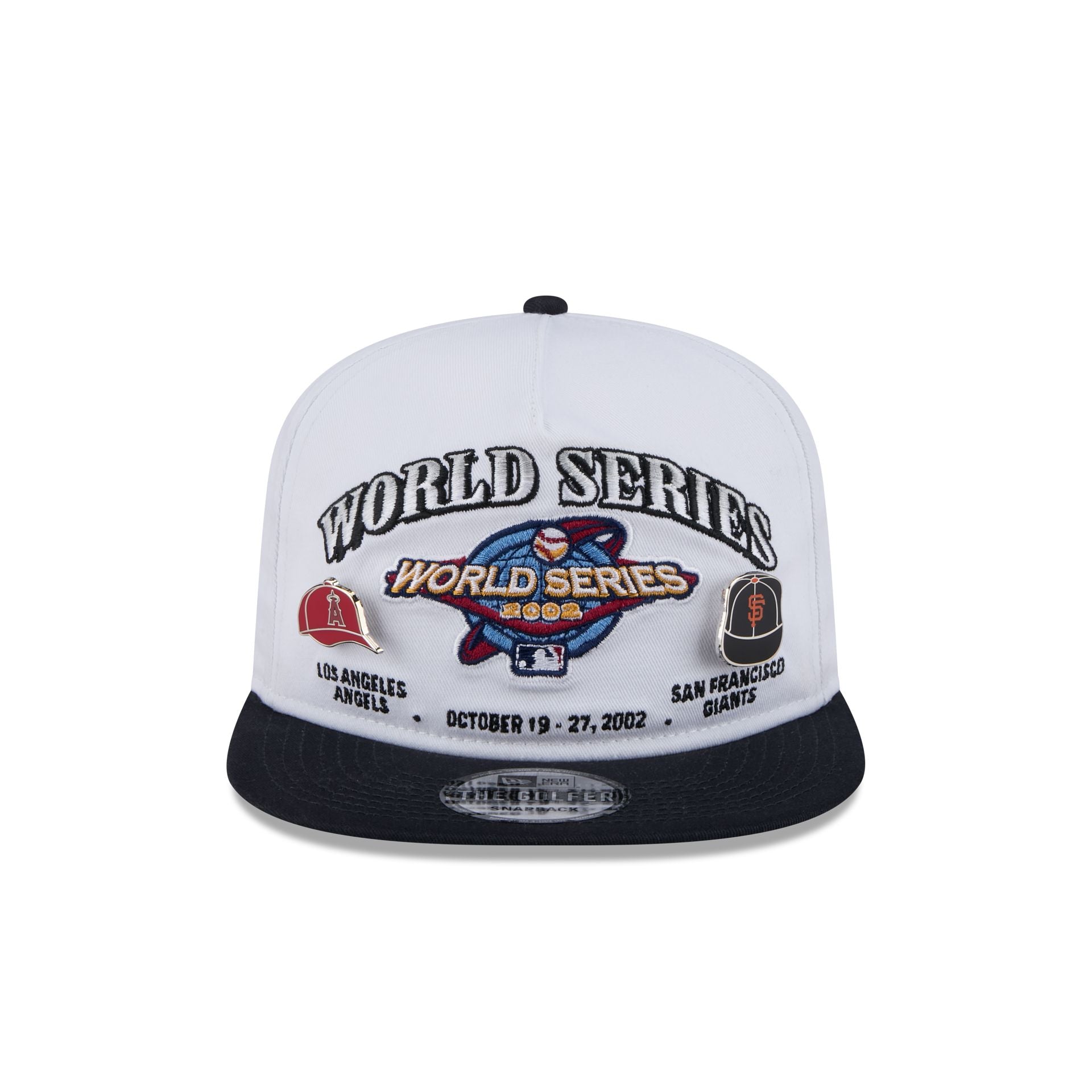MLB World Series 2002 Championship Pin Golfer Hat - Image 2