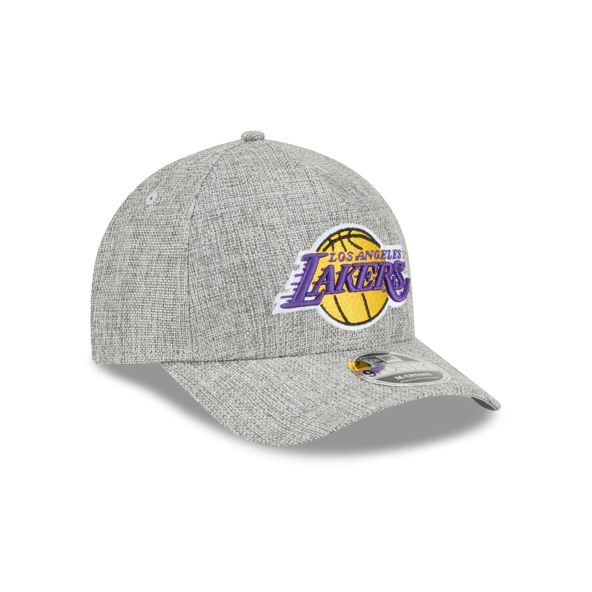 Los Angeles Lakers Cotton Weave Gray 9FORTY M-Crown A-Frame Snapback Hat - Image 3