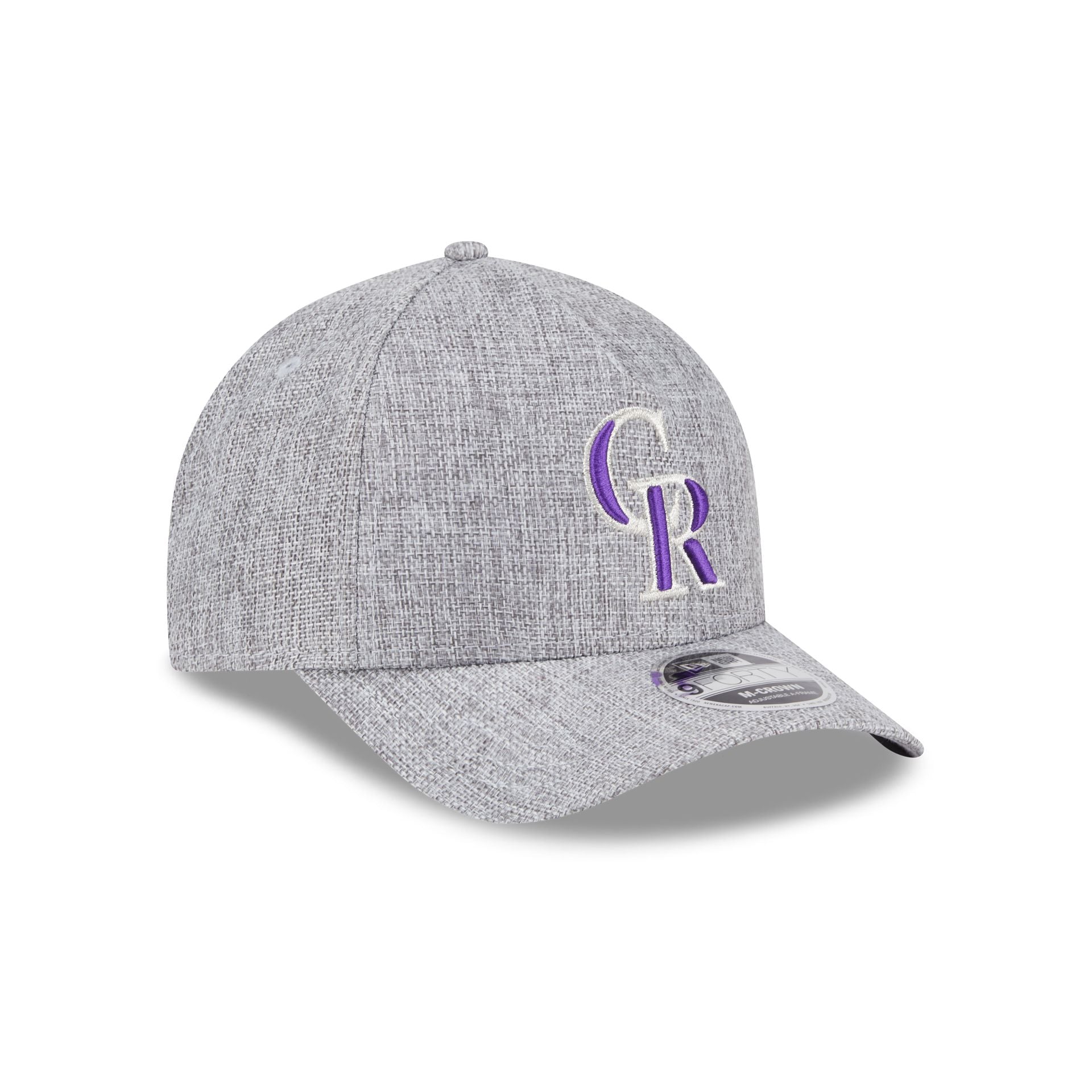 Colorado Rockies Cotton Weave Gray 9FORTY M-Crown A-Frame Snapback Hat - Image 3