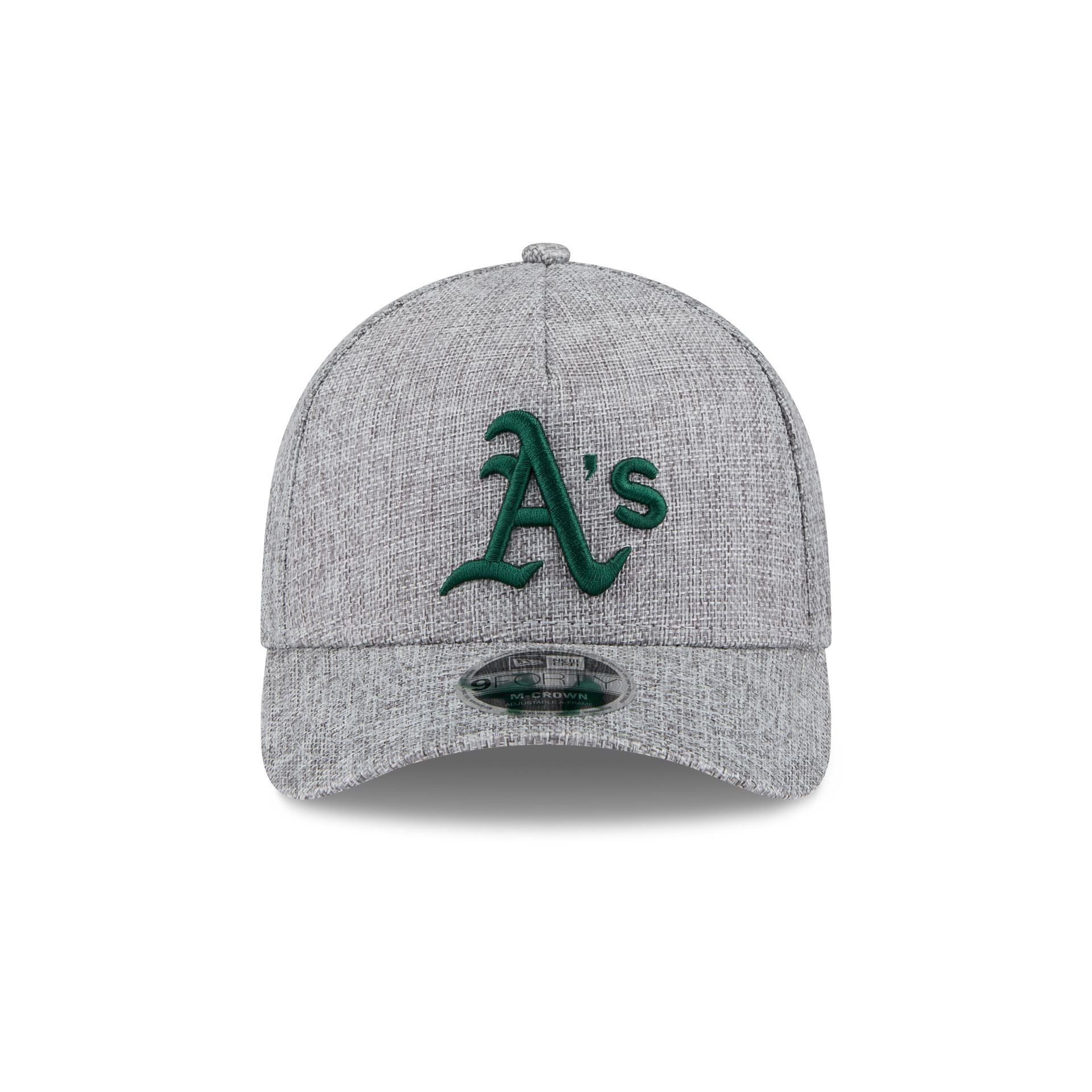 Athletics Cotton Weave Gray 9FORTY M-Crown A-Frame Snapback Hat - Image 2