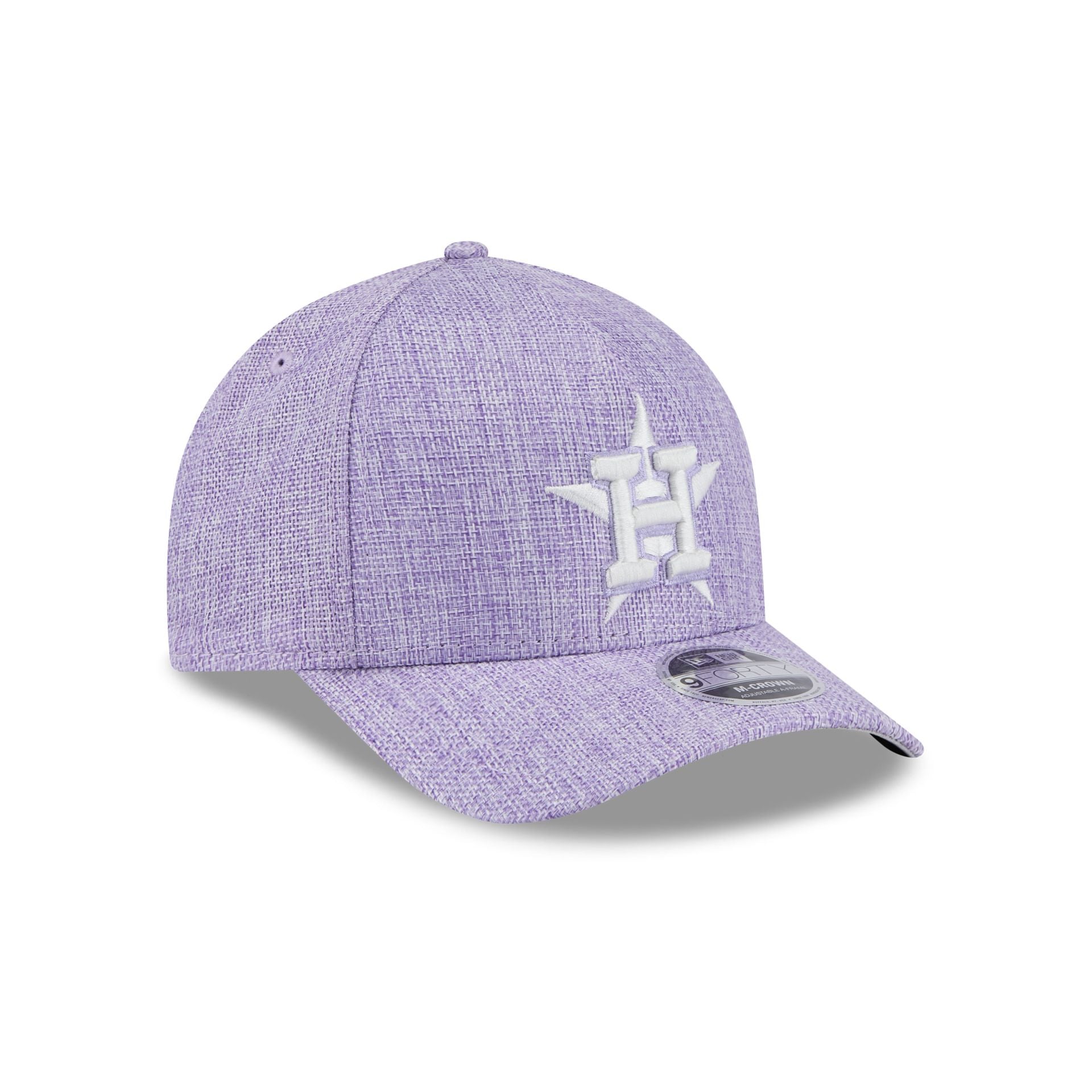 Houston Astros Cotton Weave Purple 9FORTY M-Crown A-Frame Snapback Hat - Image 3