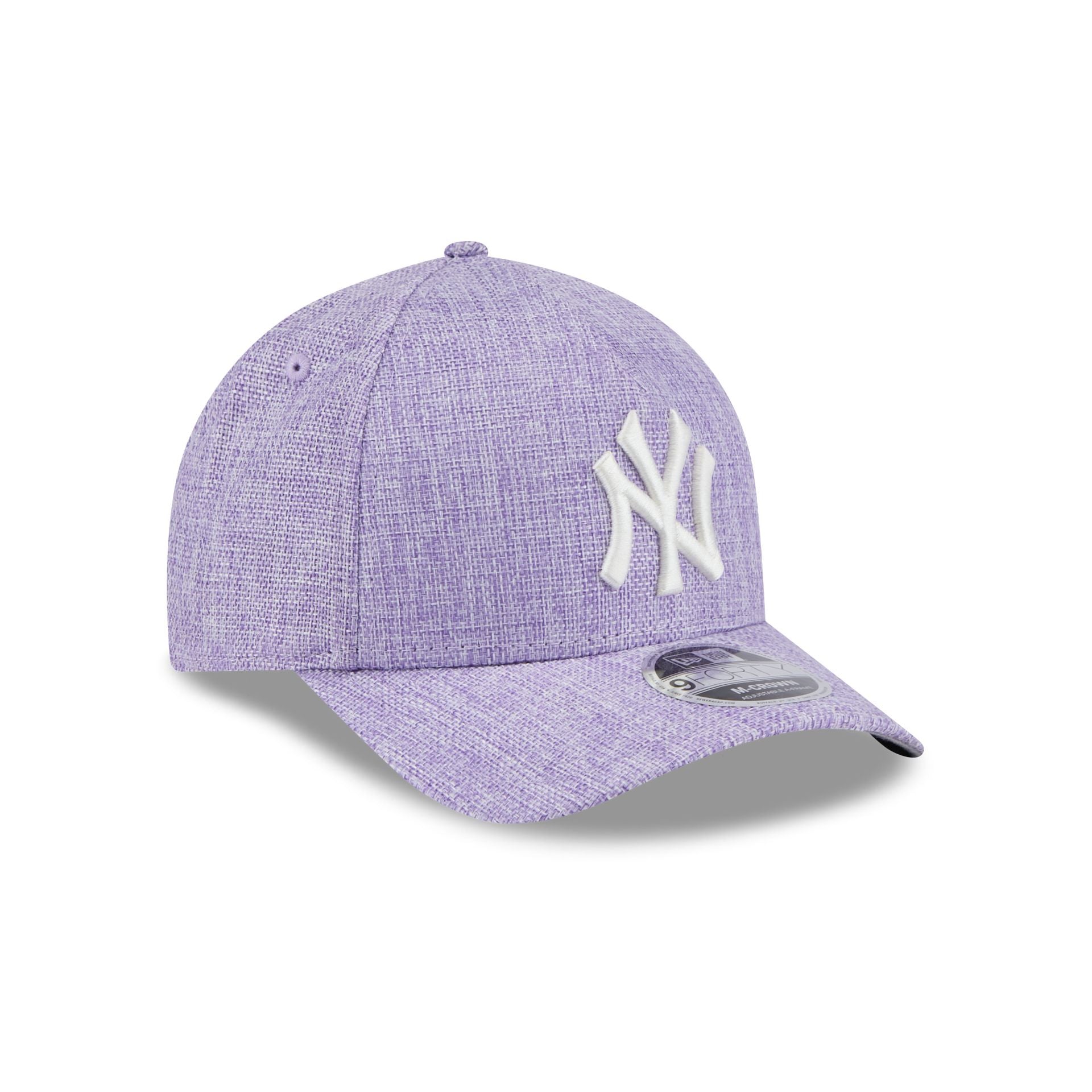 New York Yankees Cotton Weave Purple 9FORTY M-Crown A-Frame Snapback Hat - Image 3