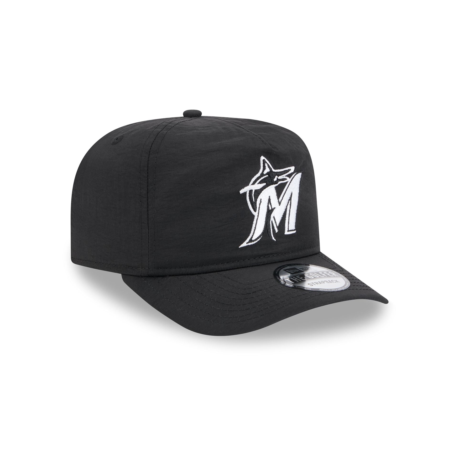 Miami Marlins Everyday Nylon Black Golfer Hat - Image 3