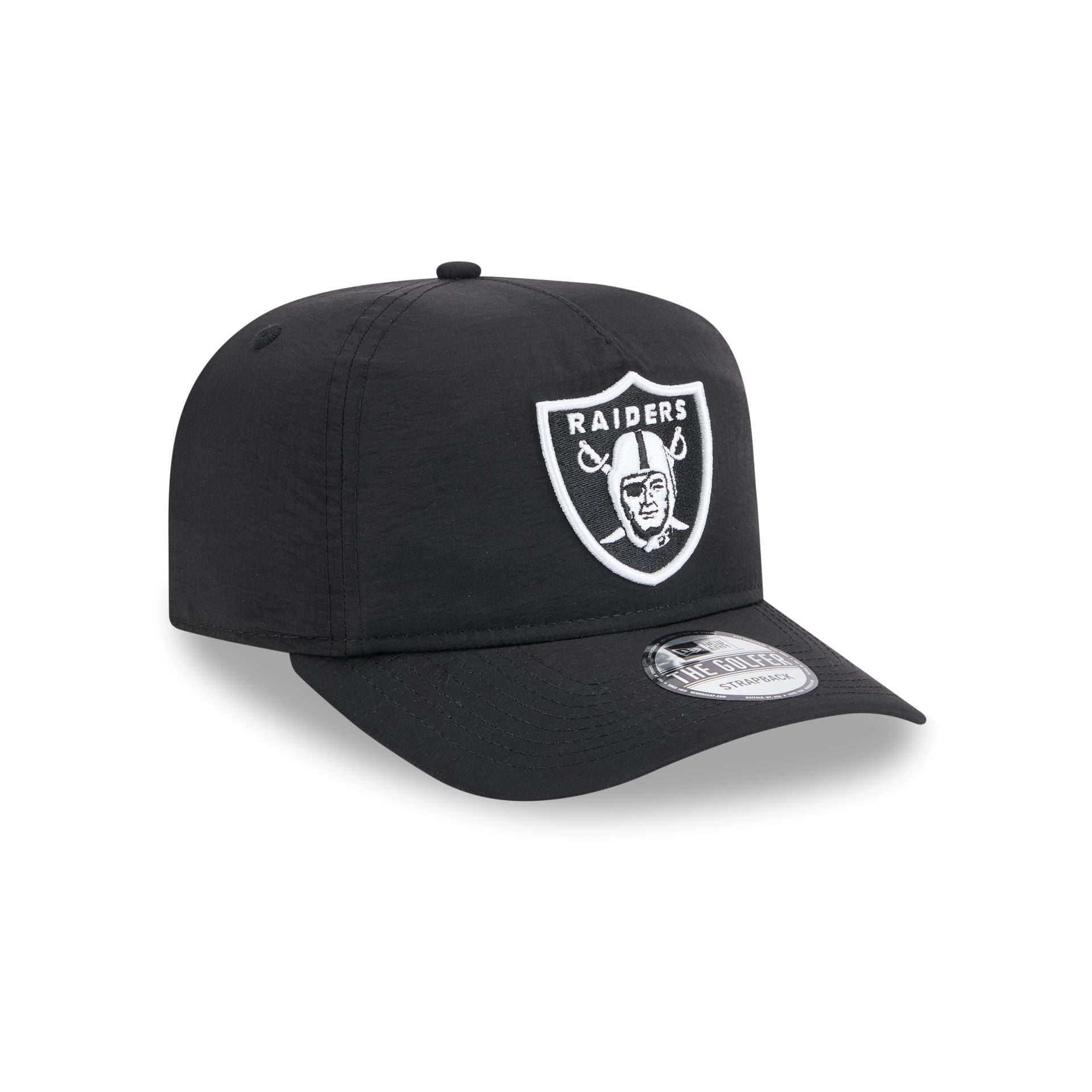 Las Vegas Raiders Everyday Nylon Black Golfer Hat - Image 3