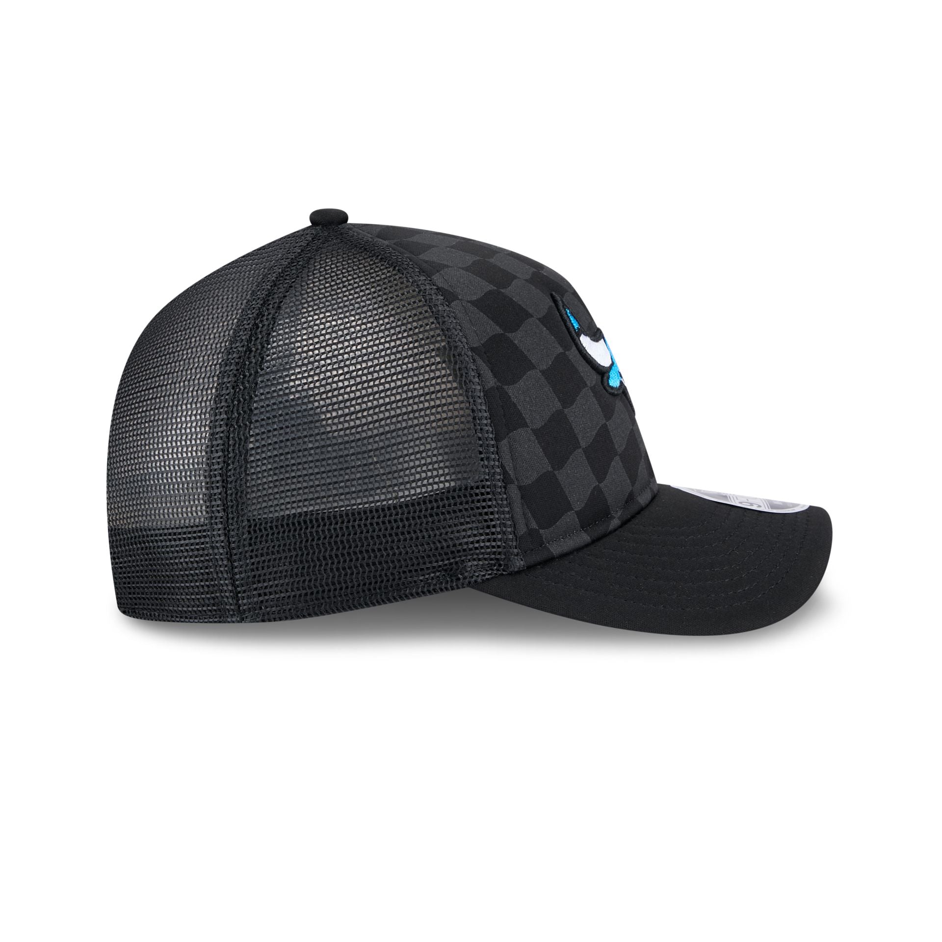 Chicago Bulls Gradient Raceway 9FORTY M-Crown A-Frame Trucker Hat - Image 5