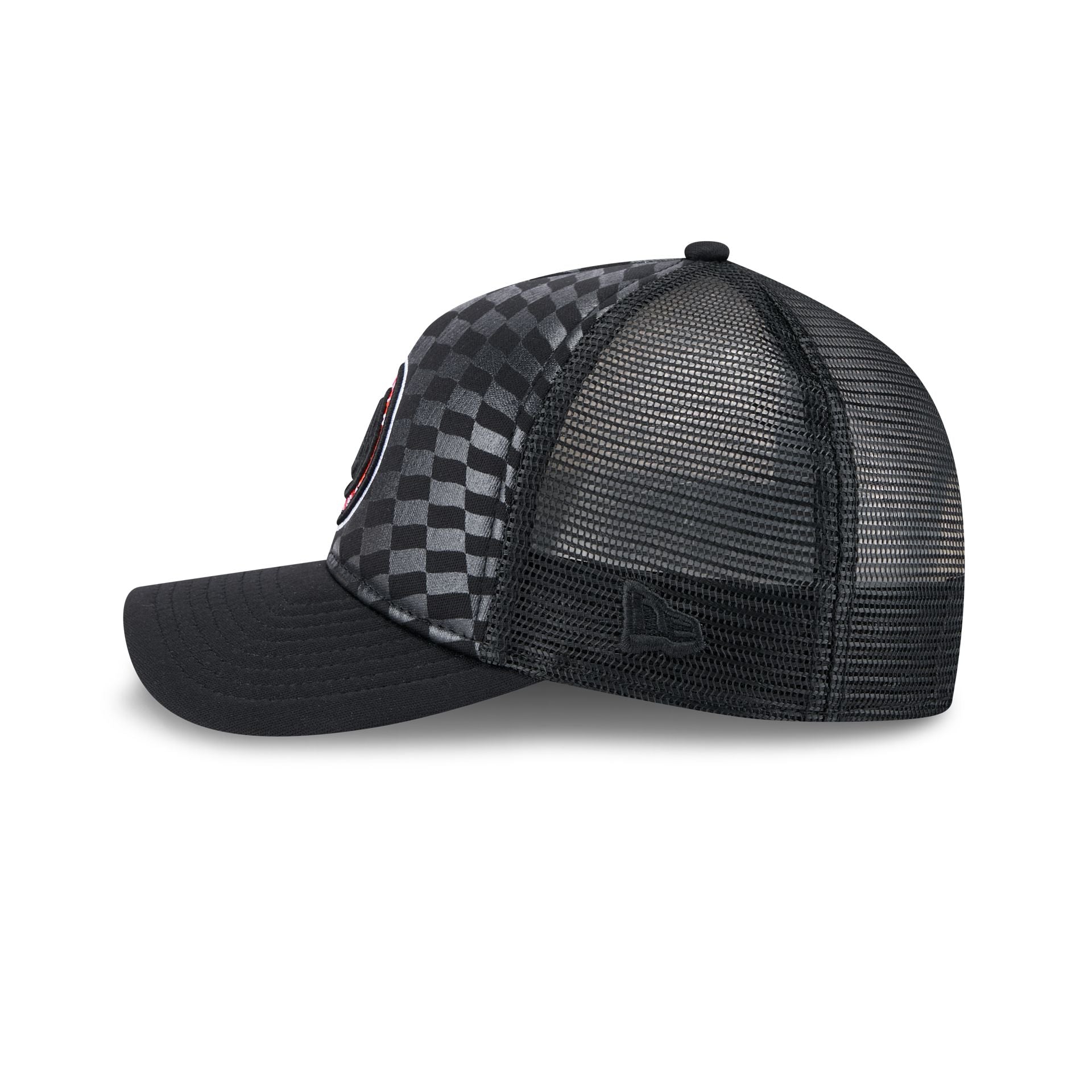 Brooklyn Nets Gradient Raceway 9FORTY M-Crown A-Frame Trucker Hat - Image 4