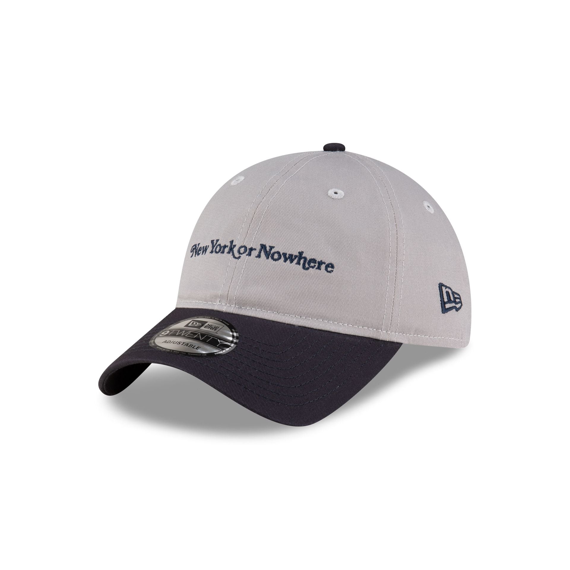 New York or Nowhere x New York Yankees Gray Wordmark 9TWENTY Adjustable Hat - Image 3