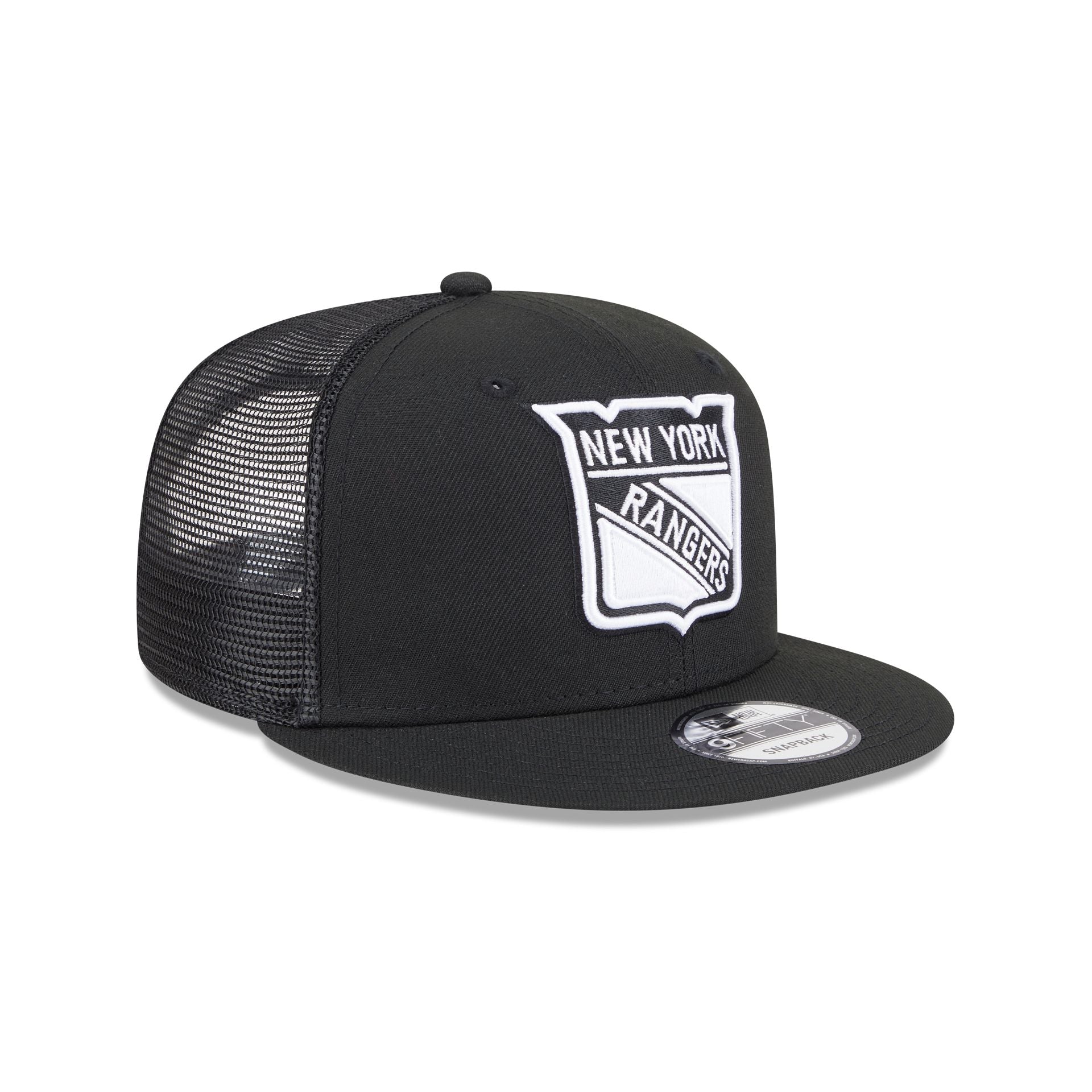 New York Rangers Black 9FIFTY Trucker Hat - Image 3
