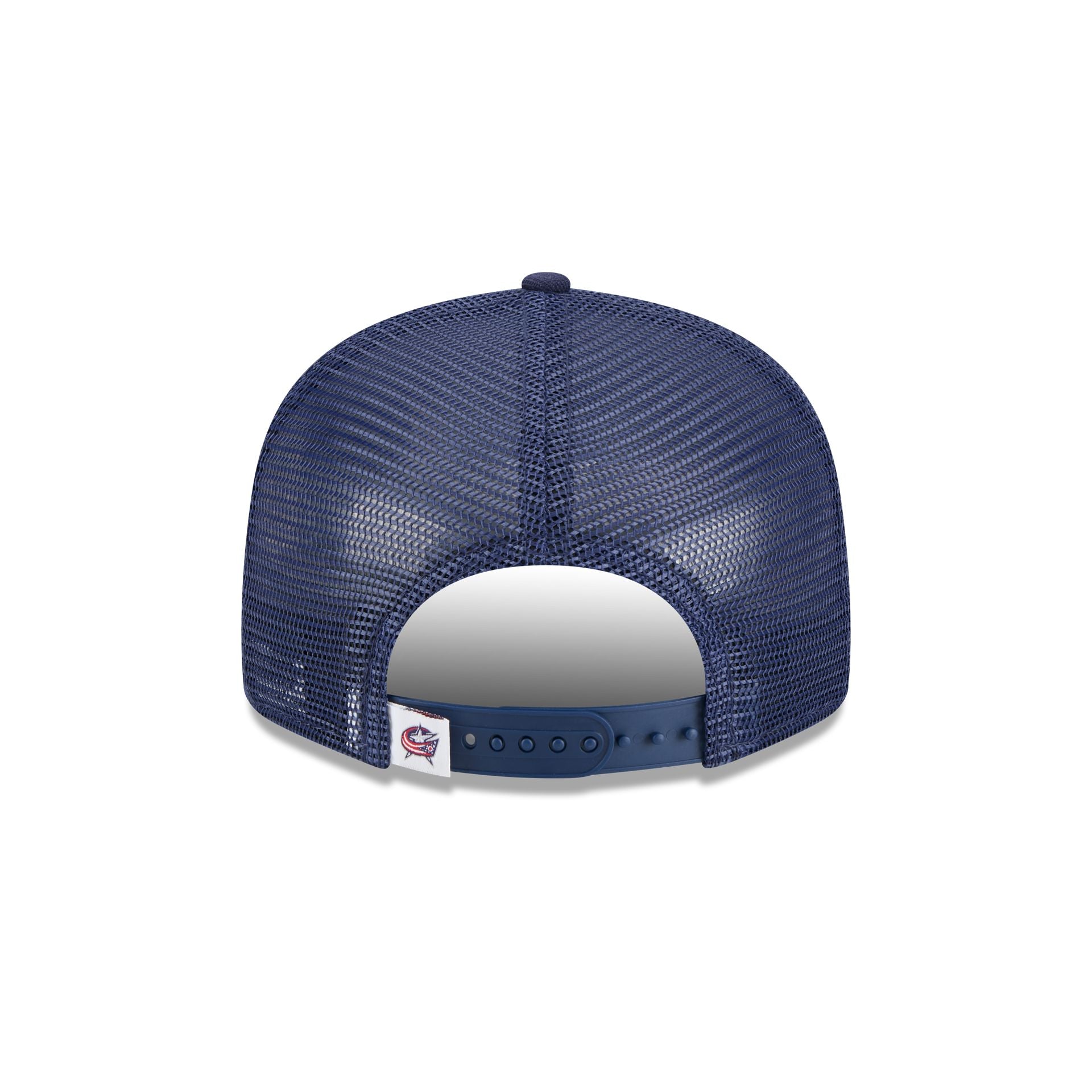 Columbus Blue Jackets Team Tag 9FIFTY Trucker Hat - Image 6