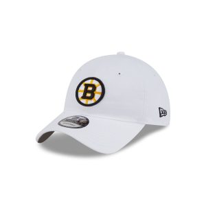 Boston Bruins White 9TWENTY Adjustable Hat