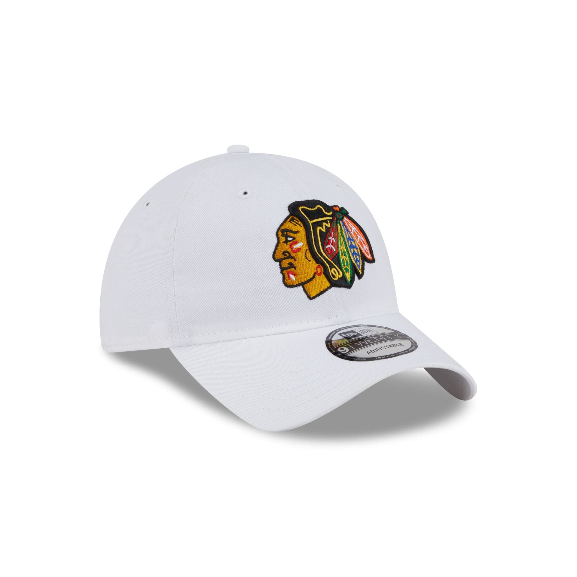 Chicago Blackhawks White 9TWENTY Adjustable Hat - Image 3