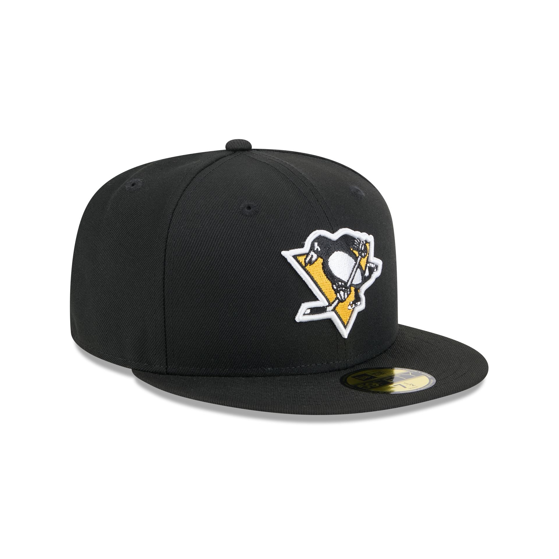 Pittsburgh Penguins Rear Wordmark 59FIFTY Fitted Hat - Image 3