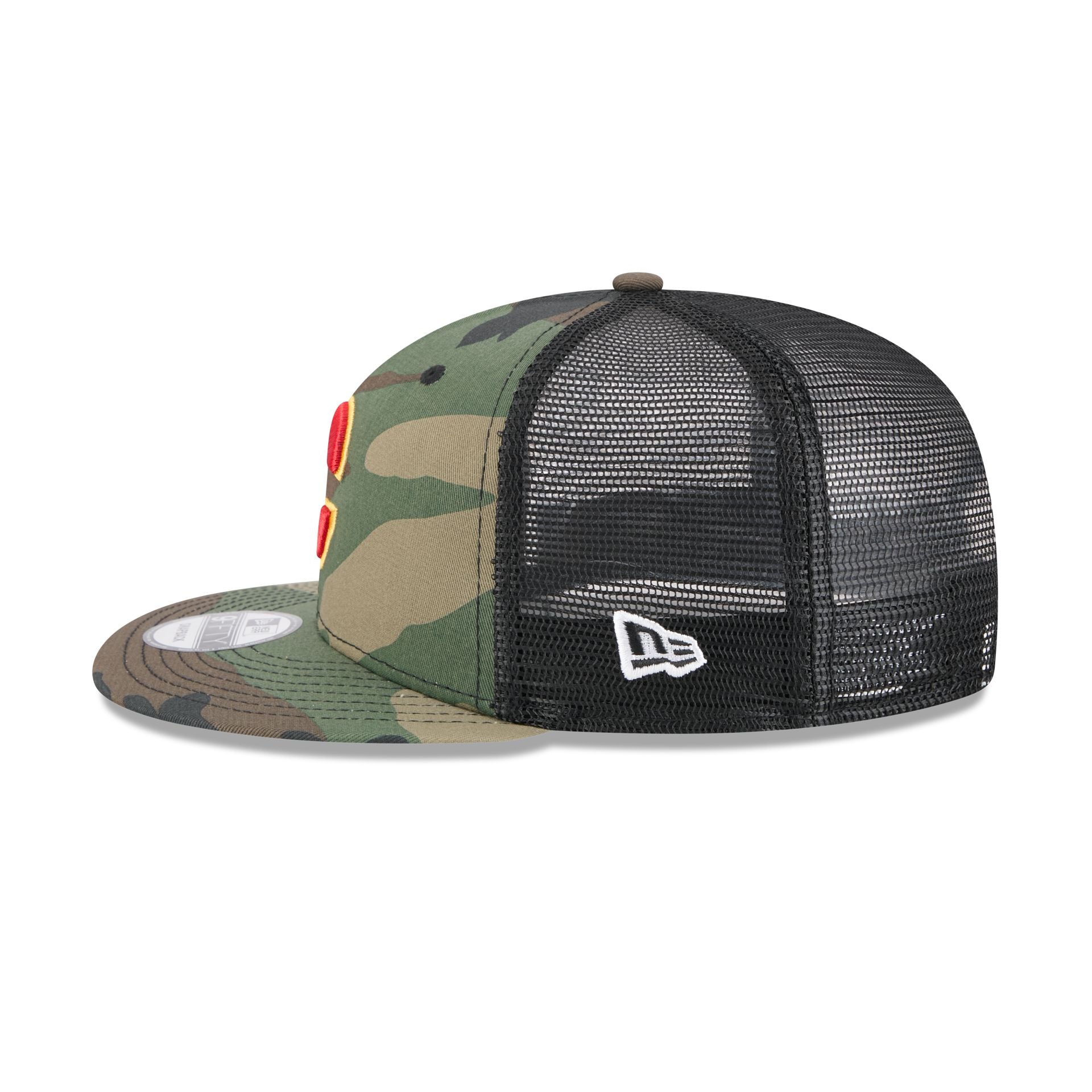 Calgary Flames Camo 9FIFTY Trucker Hat - Image 4