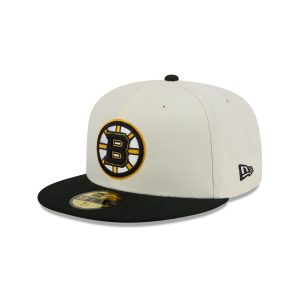 Boston Bruins Chrome White 59FIFTY Fitted Hat