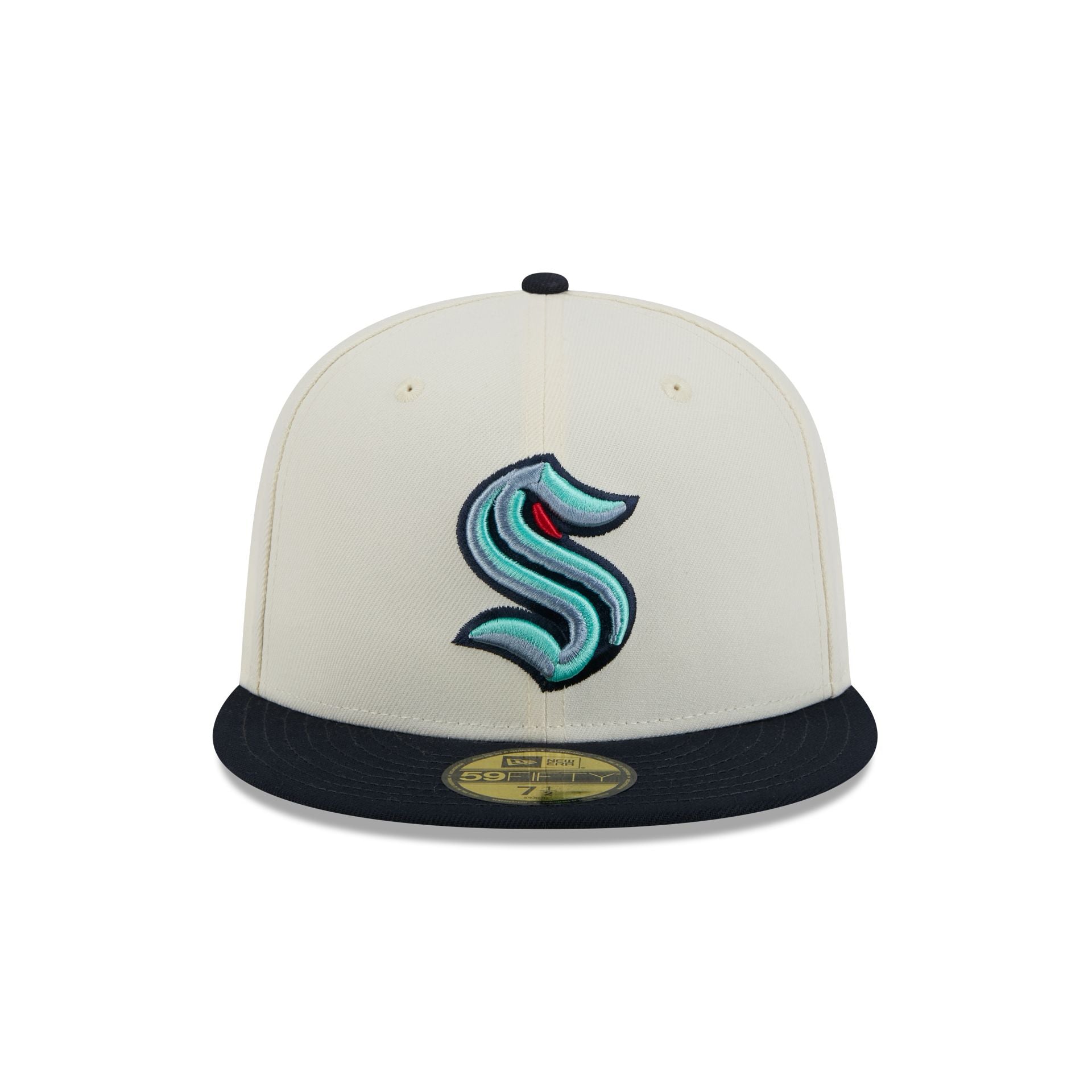 Seattle Kraken Chrome White 59FIFTY Fitted Hat - Image 2