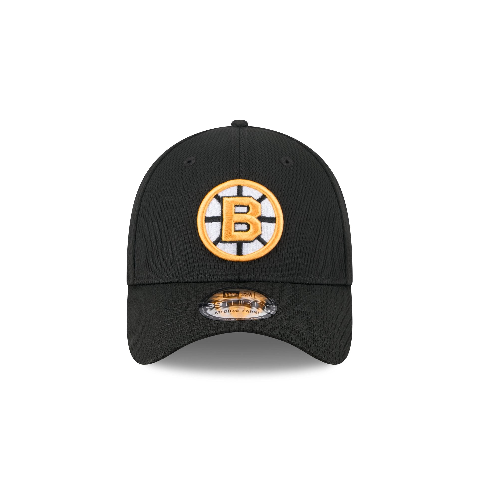 Boston Bruins Black 39THIRTY Stretch Fit Hat - Image 2