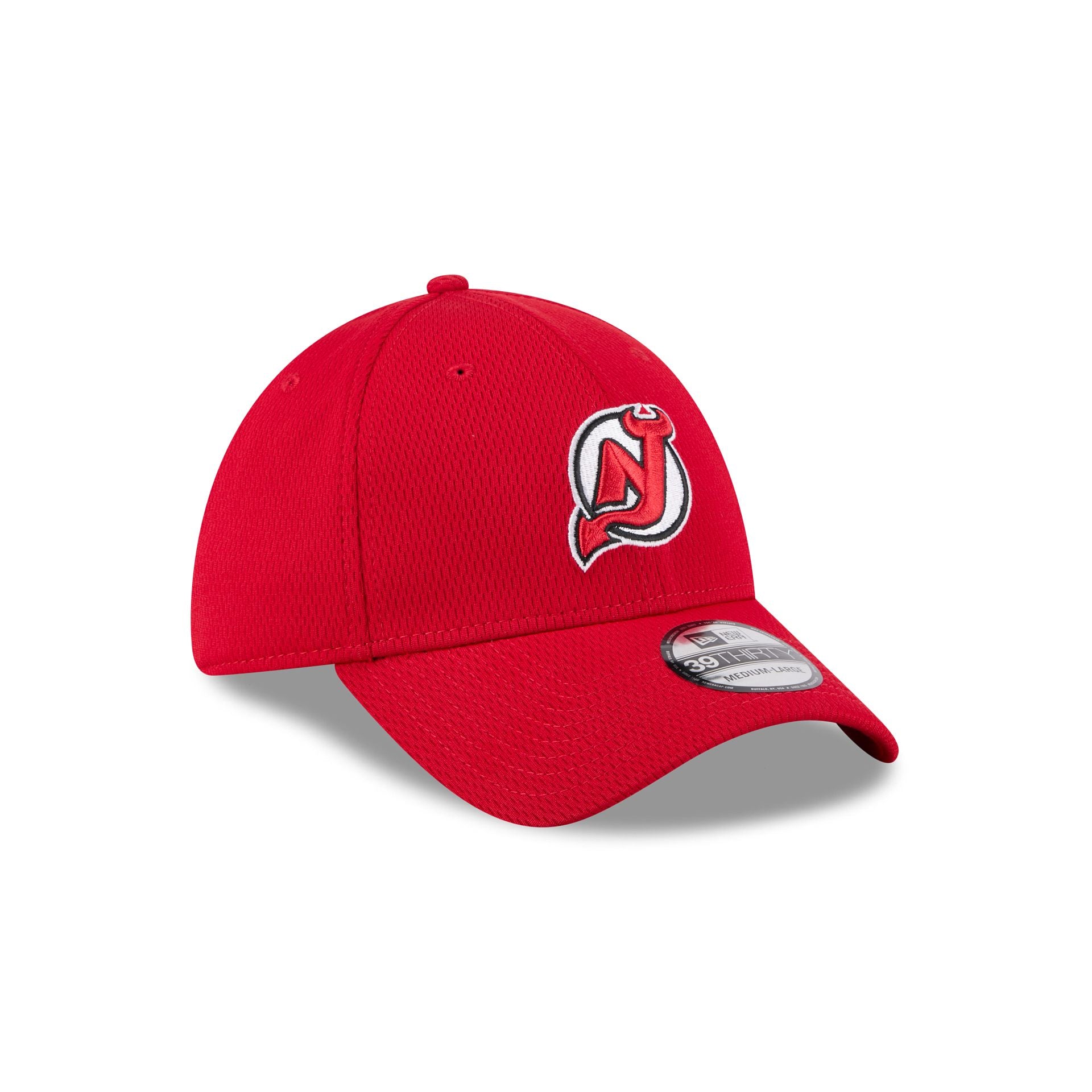 New Jersey Devils Red 39THIRTY Stretch Fit Hat - Image 3
