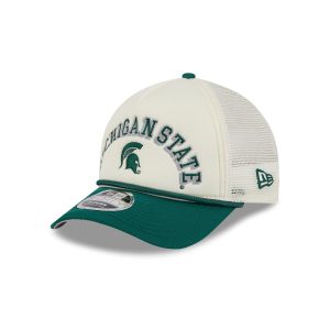 Michigan State Spartans Chrome Arch 9FORTY M-Crown A-Frame Trucker Hat