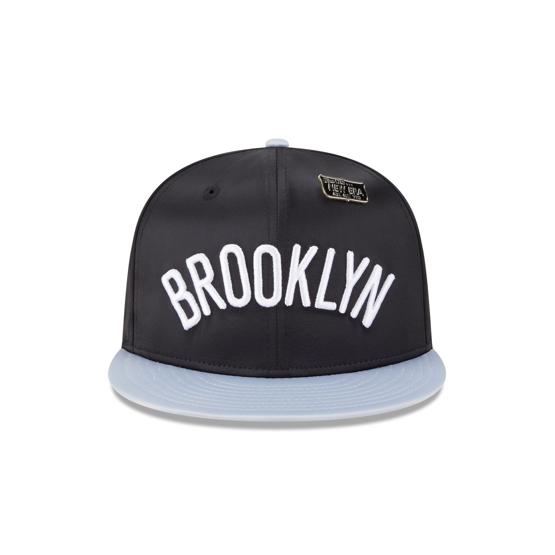 Brooklyn Nets Satin Pin 9FIFTY Snapback Hat - Image 2