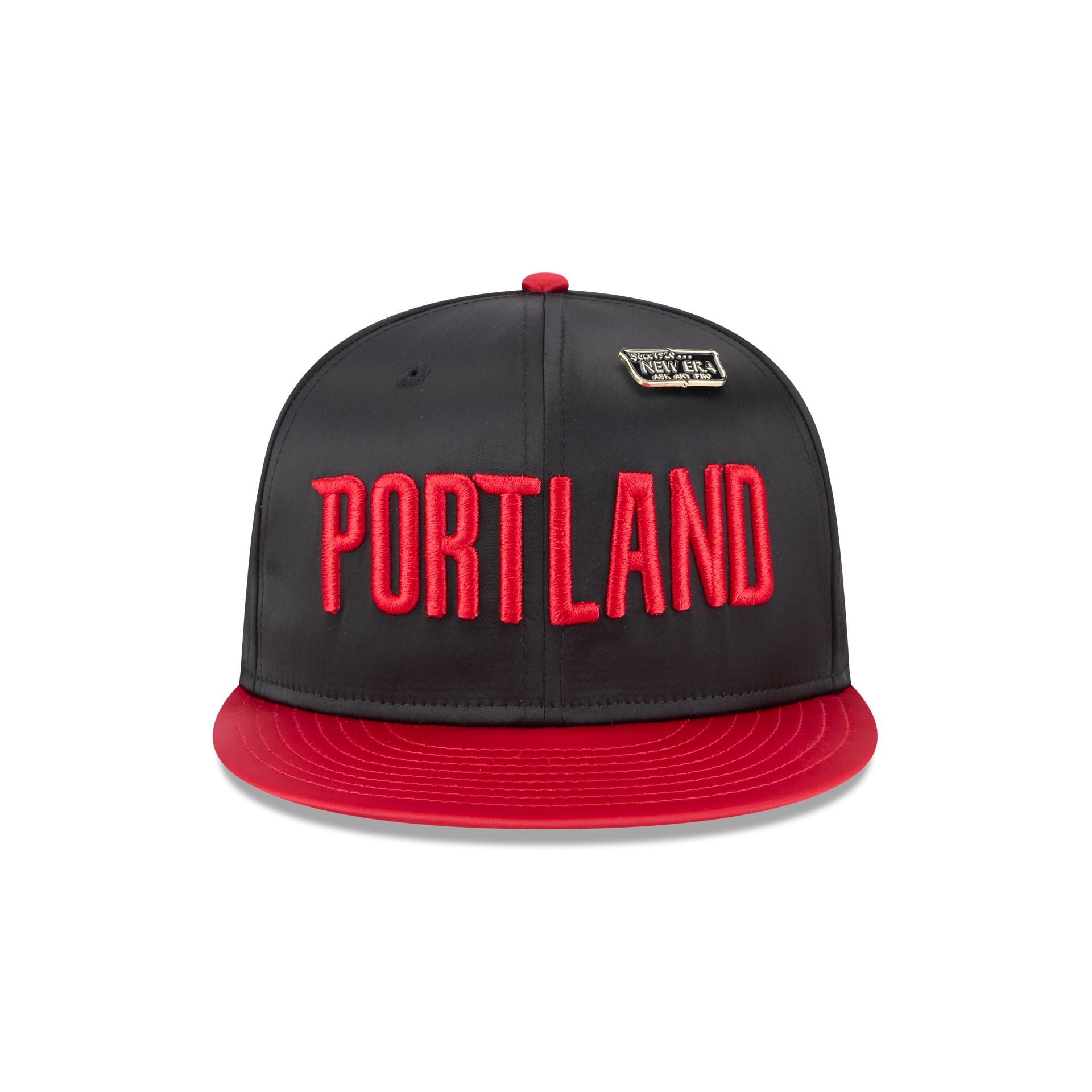 Portland Trail Blazers Satin Pin 9FIFTY Snapback Hat - Image 2