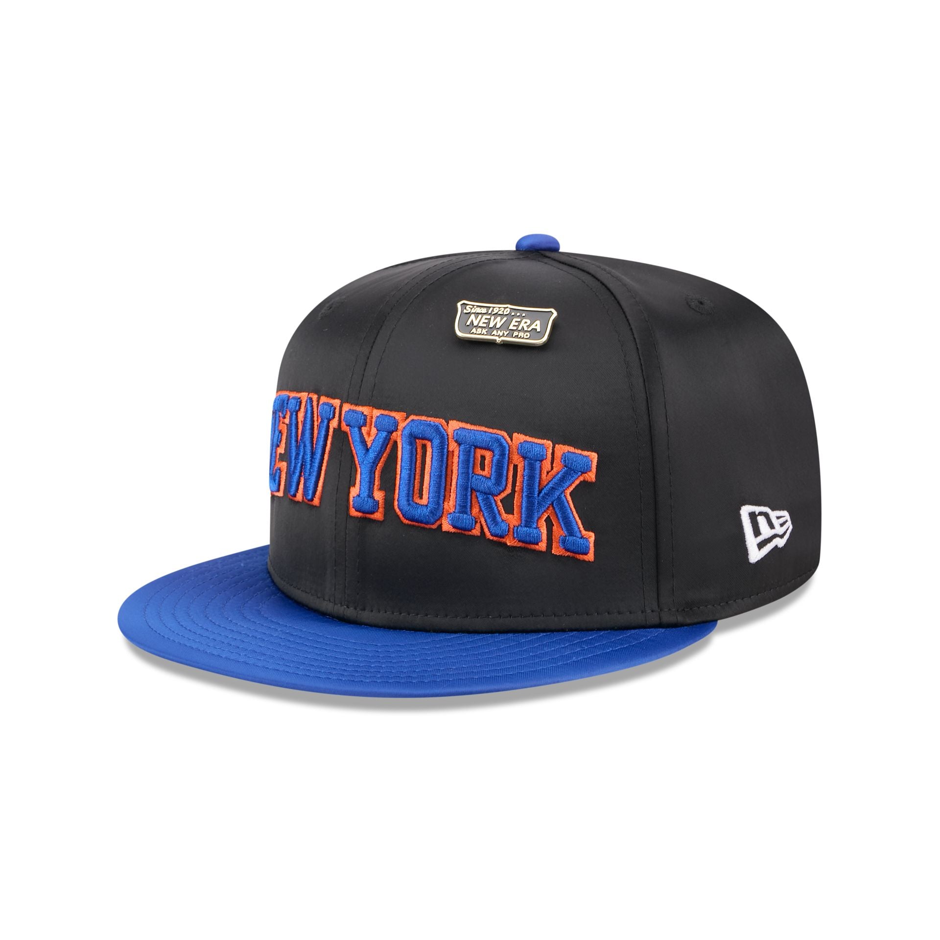New York Knicks Satin Pin 9FIFTY Snapback Hat - Image 3