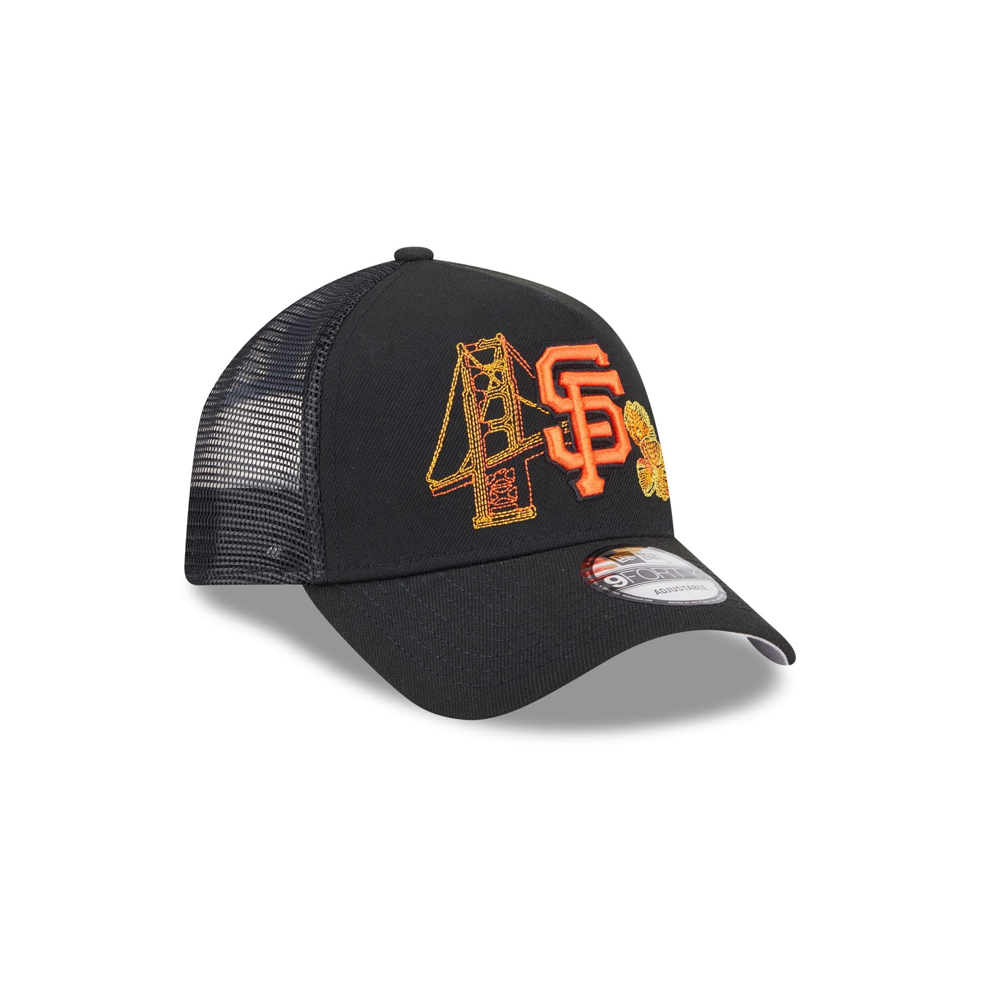 San Francisco Giants State Stitch 9FORTY A-Frame Trucker Hat - Image 3