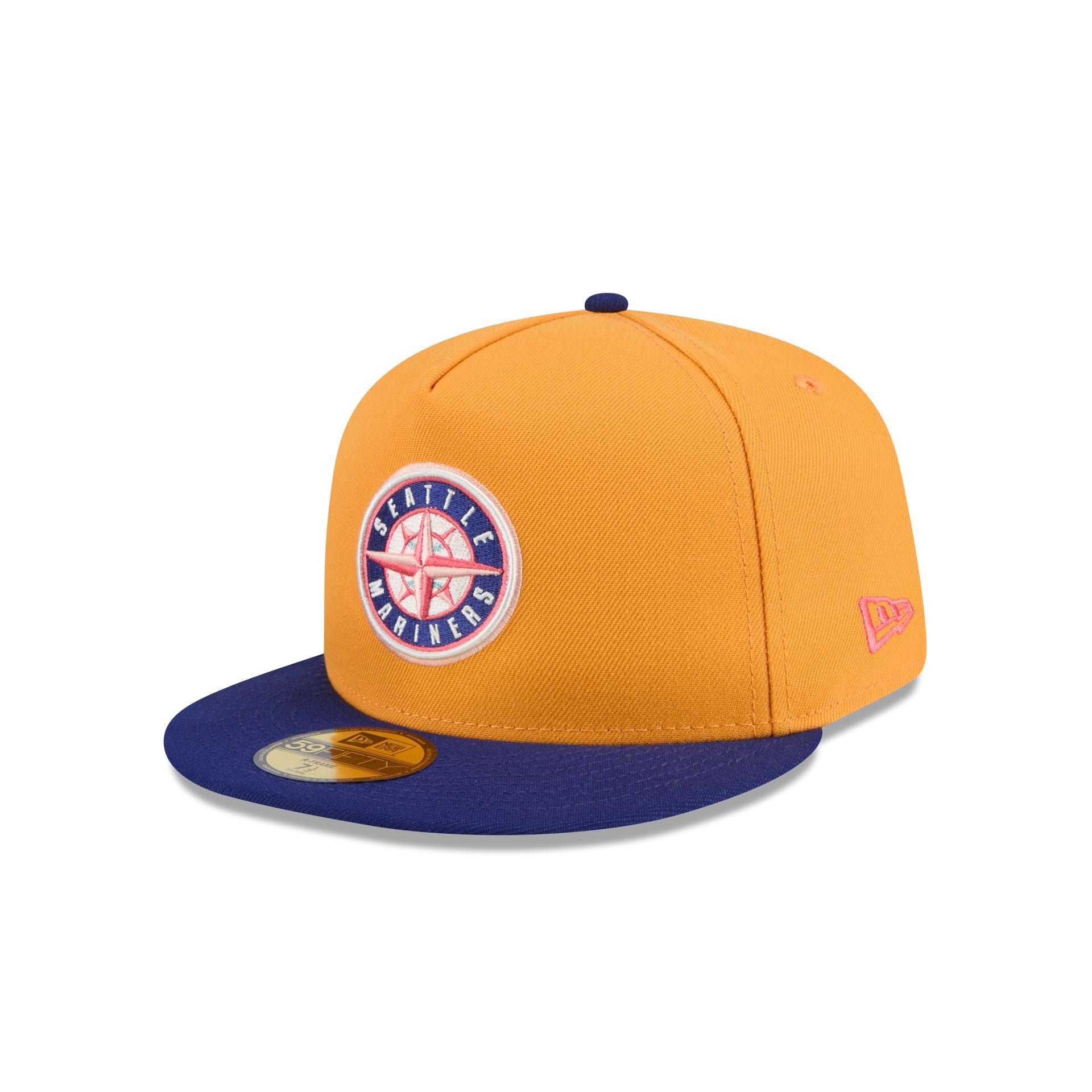 Seattle Mariners Gold 59FIFTY A-Frame Fitted Hat - Image 3
