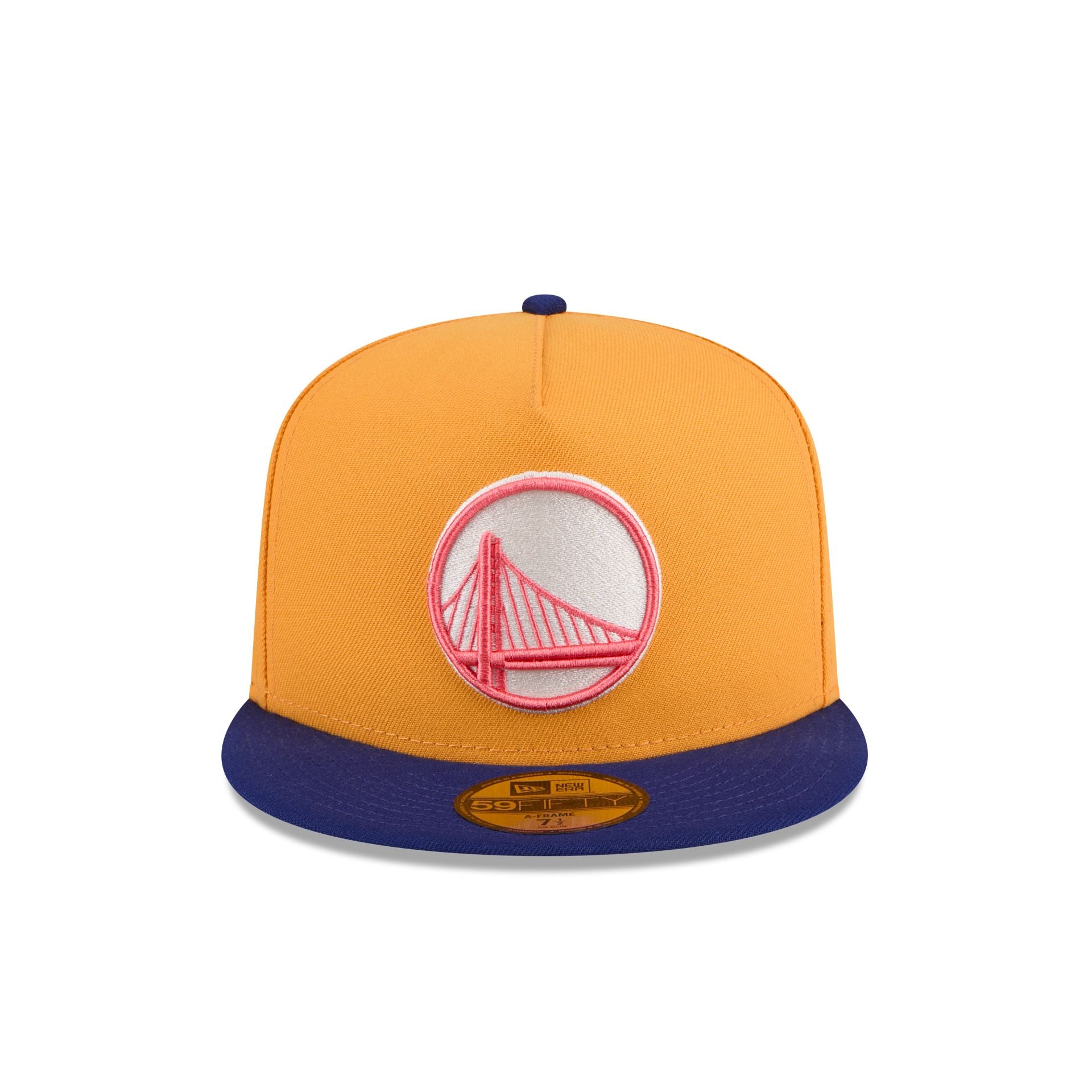 Golden State Warriors Gold 59FIFTY A-Frame Fitted Hat - Image 2