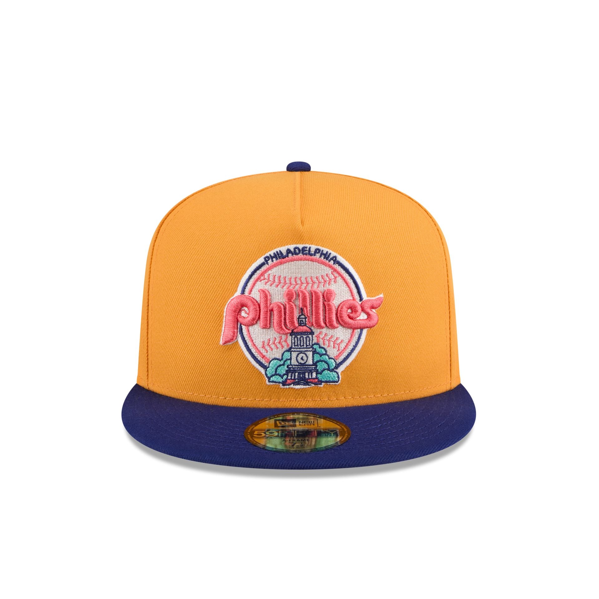 Philadelphia Phillies Gold 59FIFTY A-Frame Fitted Hat - Image 2