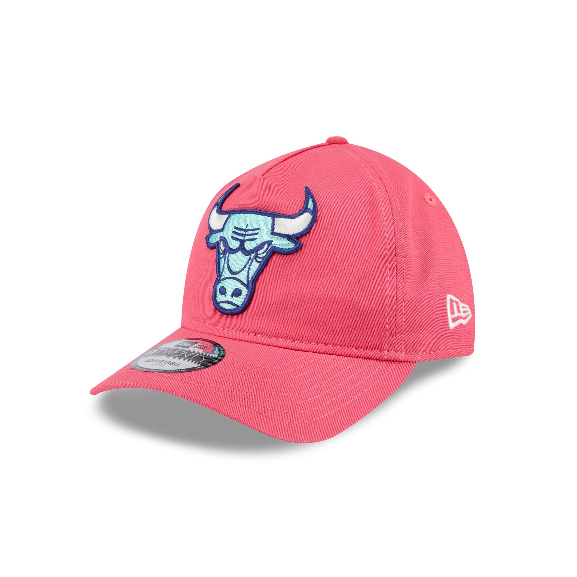 Chicago Bulls Coral 9TWENTY A-Frame Adjustable Hat - Image 3