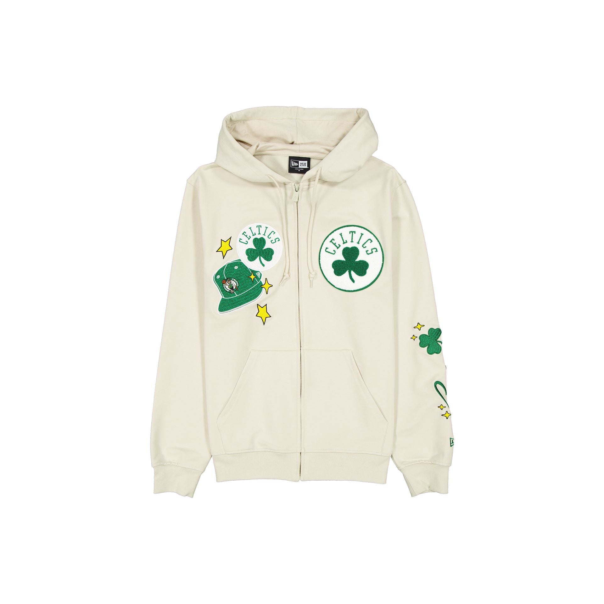 Boston Celtics Stone Logo Select Full-Zip Hoodie